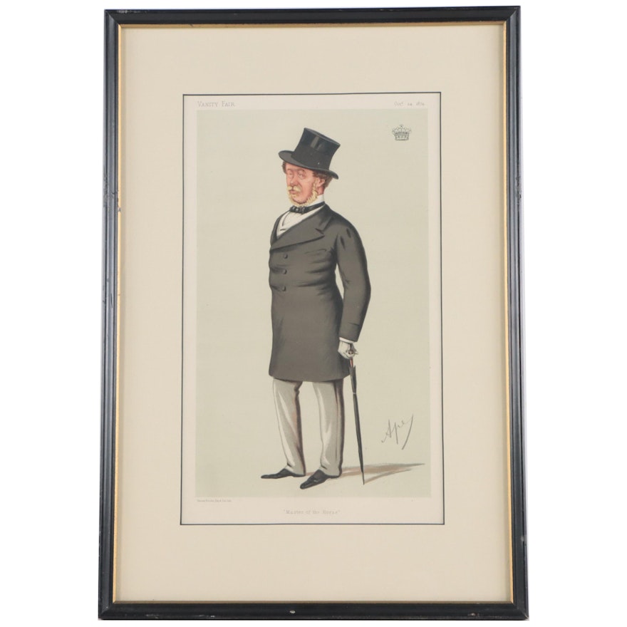 Leslie Ward "Spy" Chromolithograph "Master of the Horse," 1874