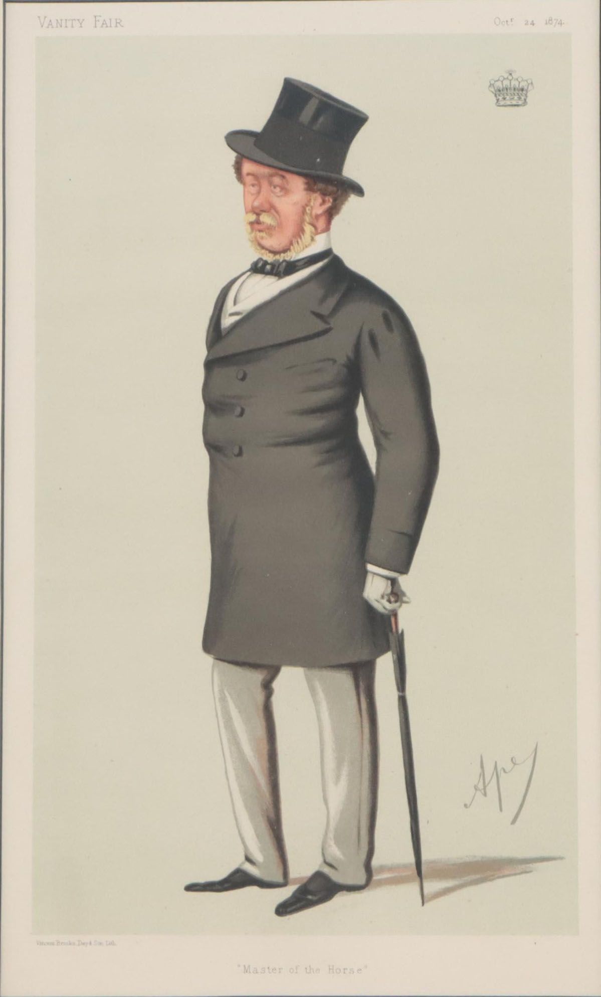 Leslie Ward "Spy" Chromolithograph "Master of the Horse," 1874