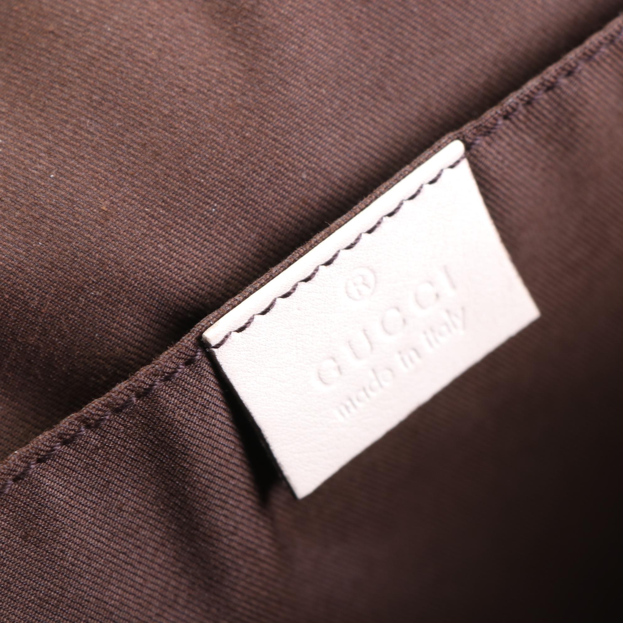 Gucci Trophy GG Canvas and Leather Tote