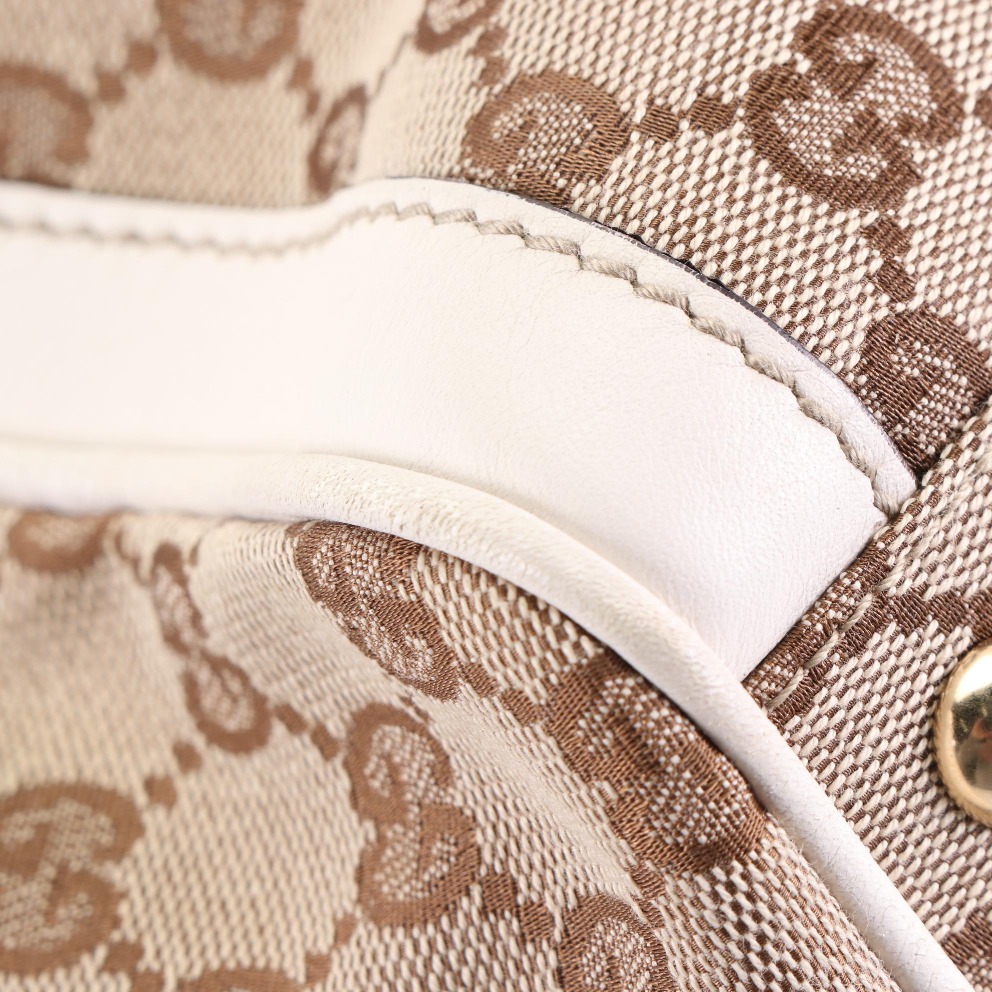 Gucci Trophy GG Canvas and Leather Tote