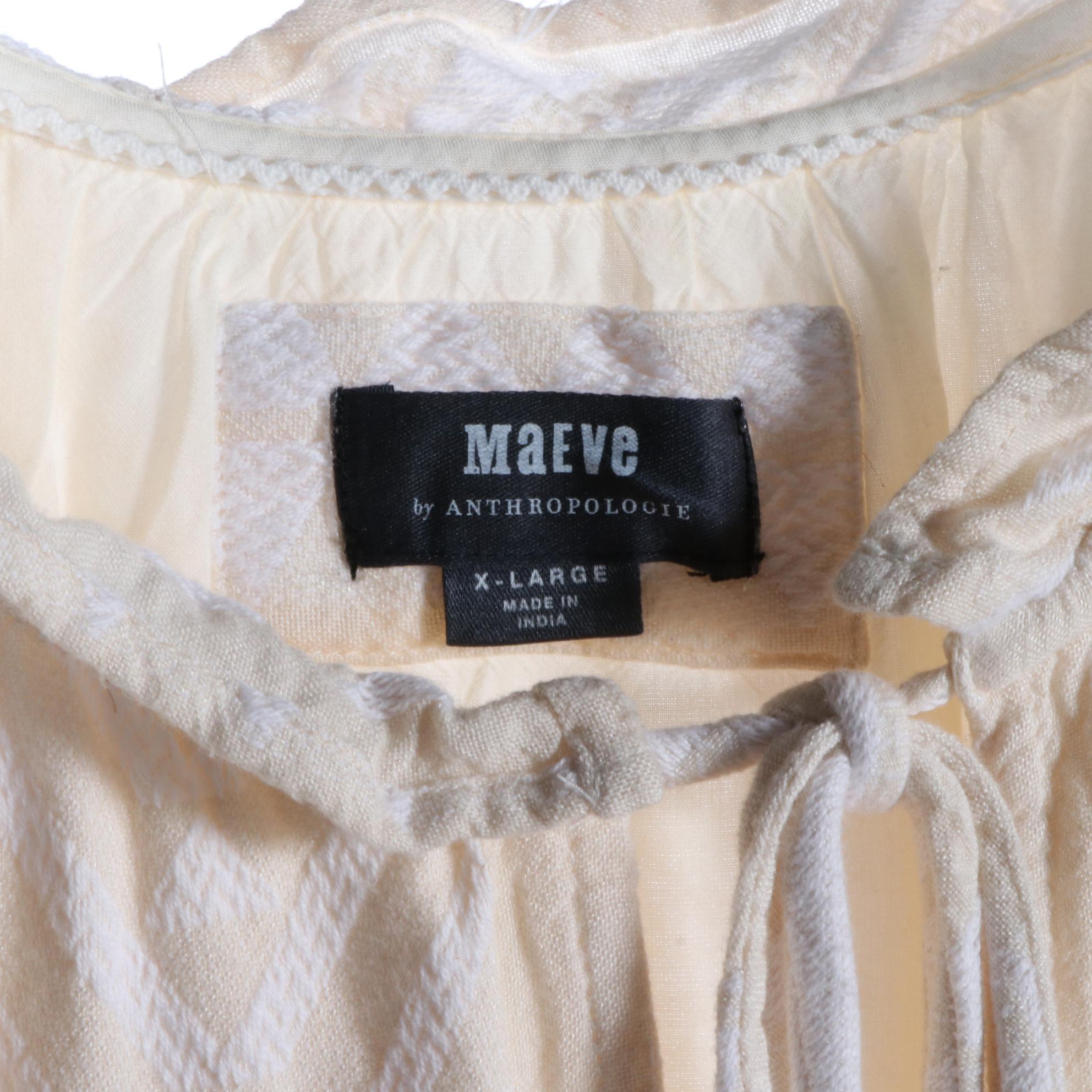 Maeve Dress with Drawstring Neckline, Colleen Lopez Pants, and More