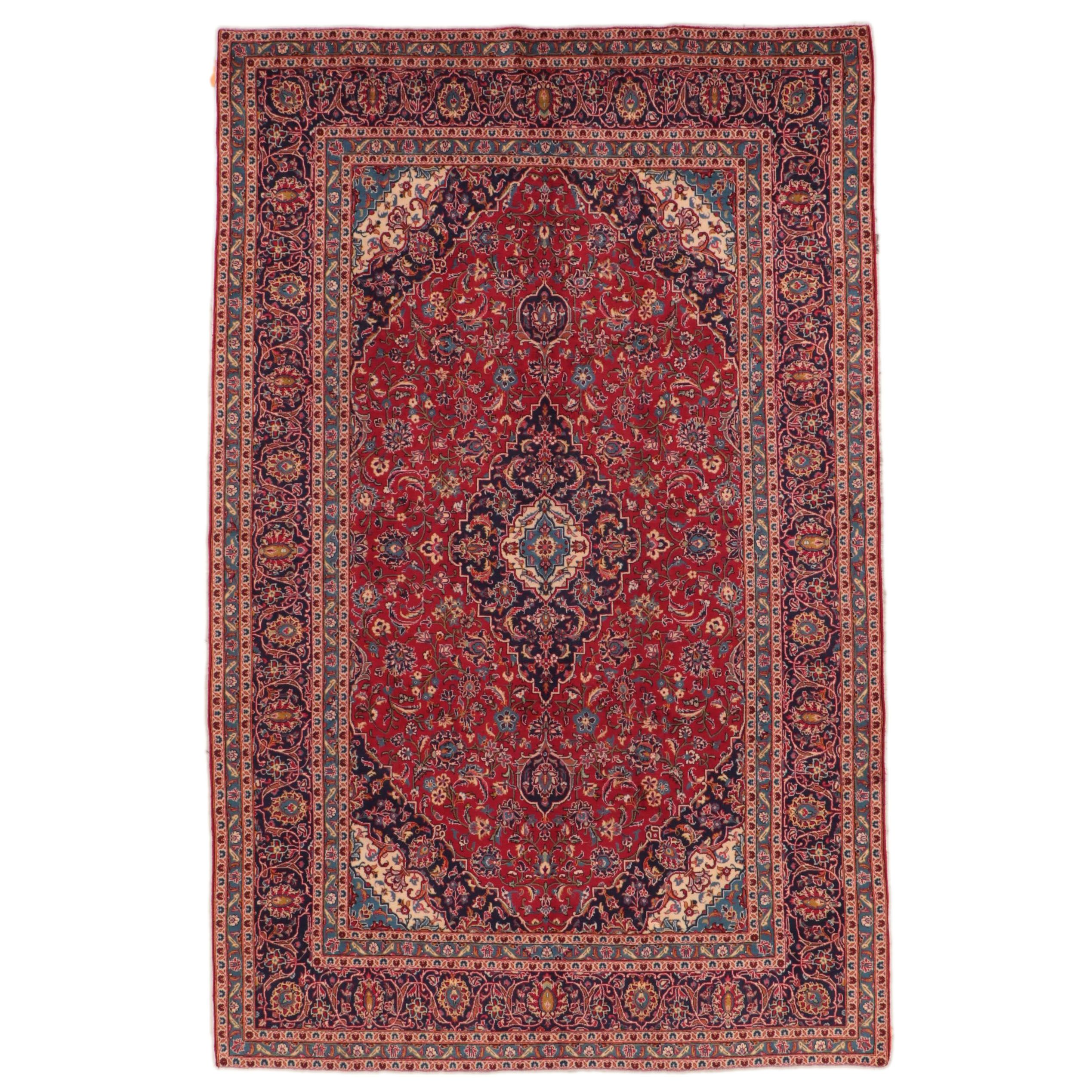 8'1 x 12'7 Hand-Knotted Persian Mashad Area Rug