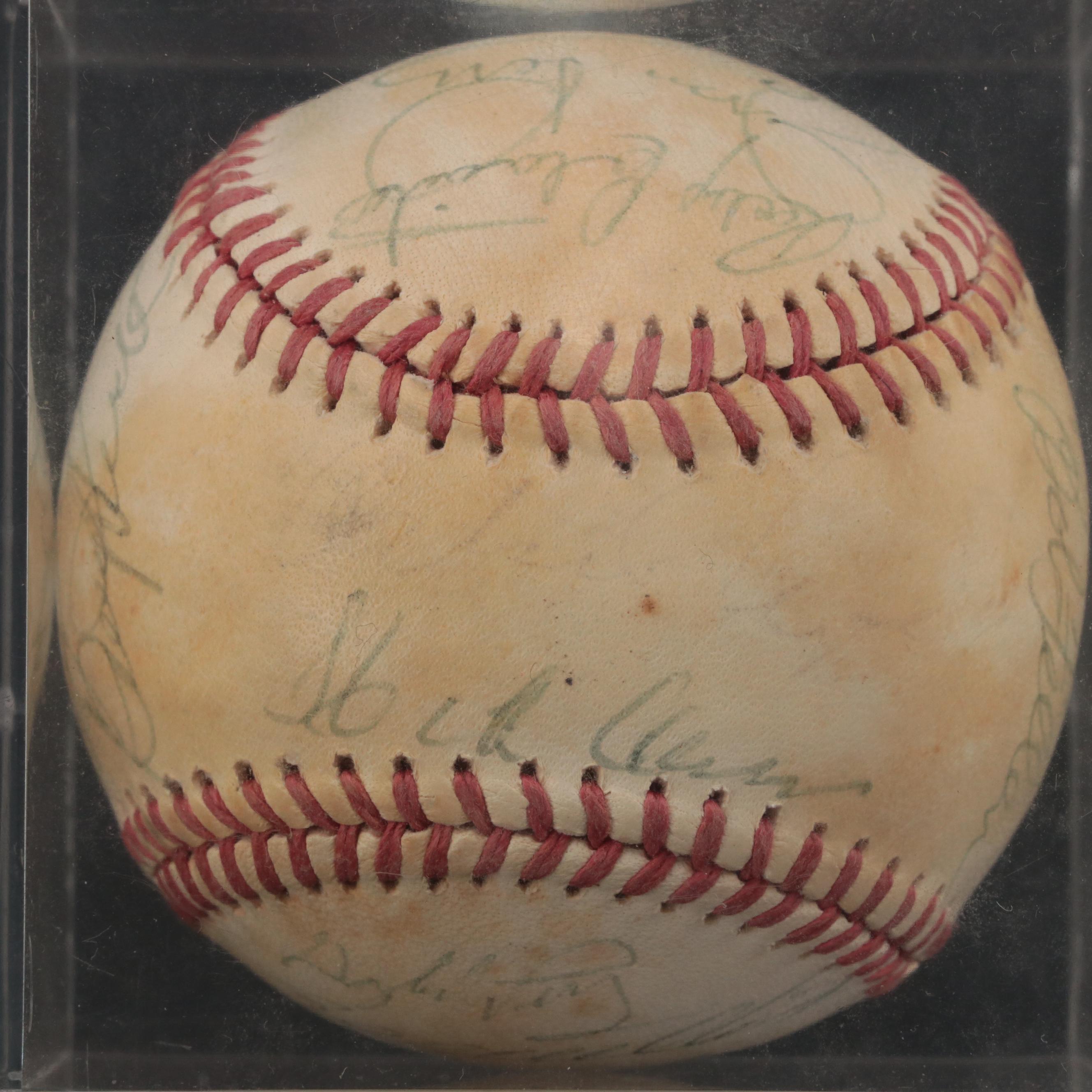 Aaron, Spahn, Cepeda, Colavito and More MLB Legends Signed Rawlings Baseball