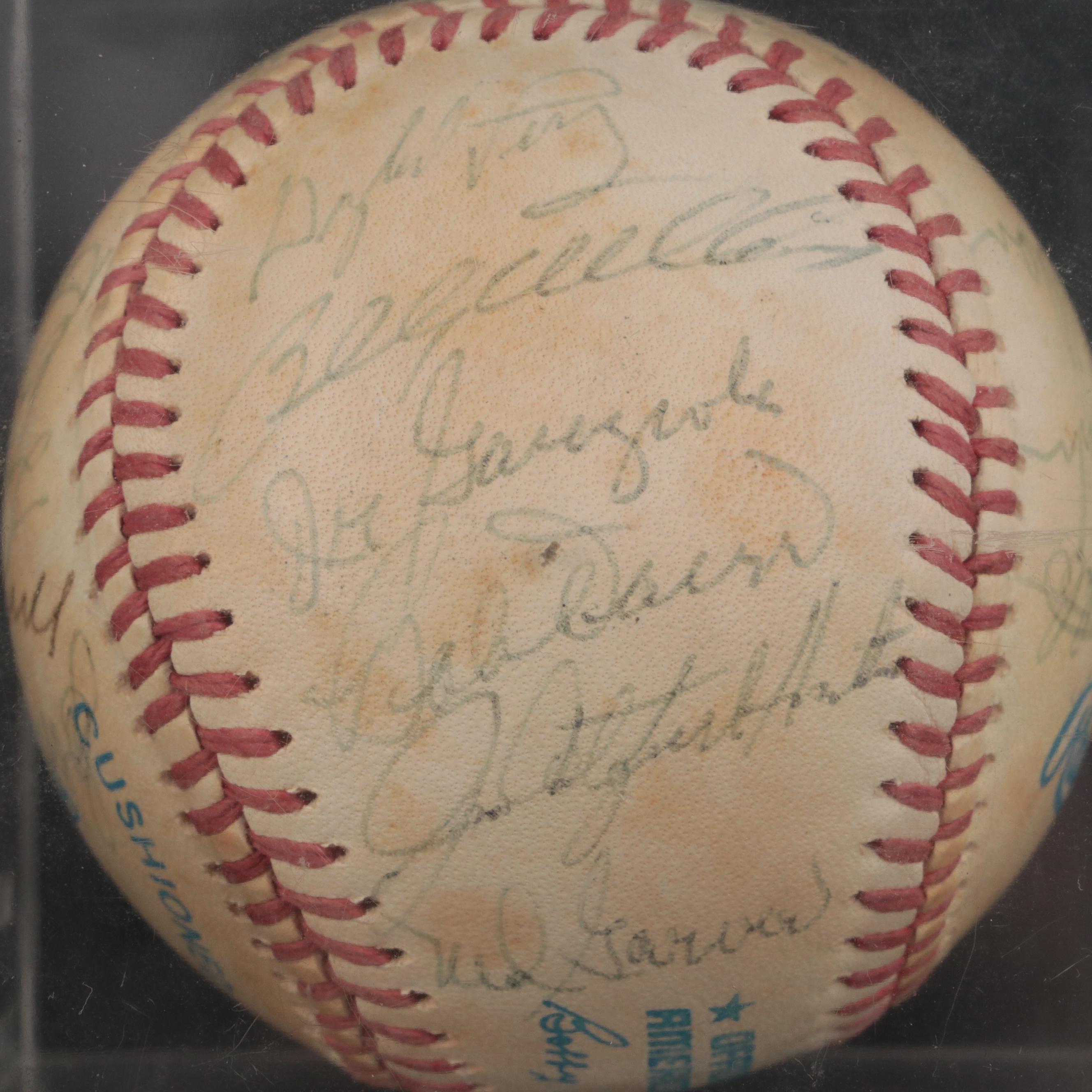 Aaron, Spahn, Cepeda, Colavito and More MLB Legends Signed Rawlings Baseball