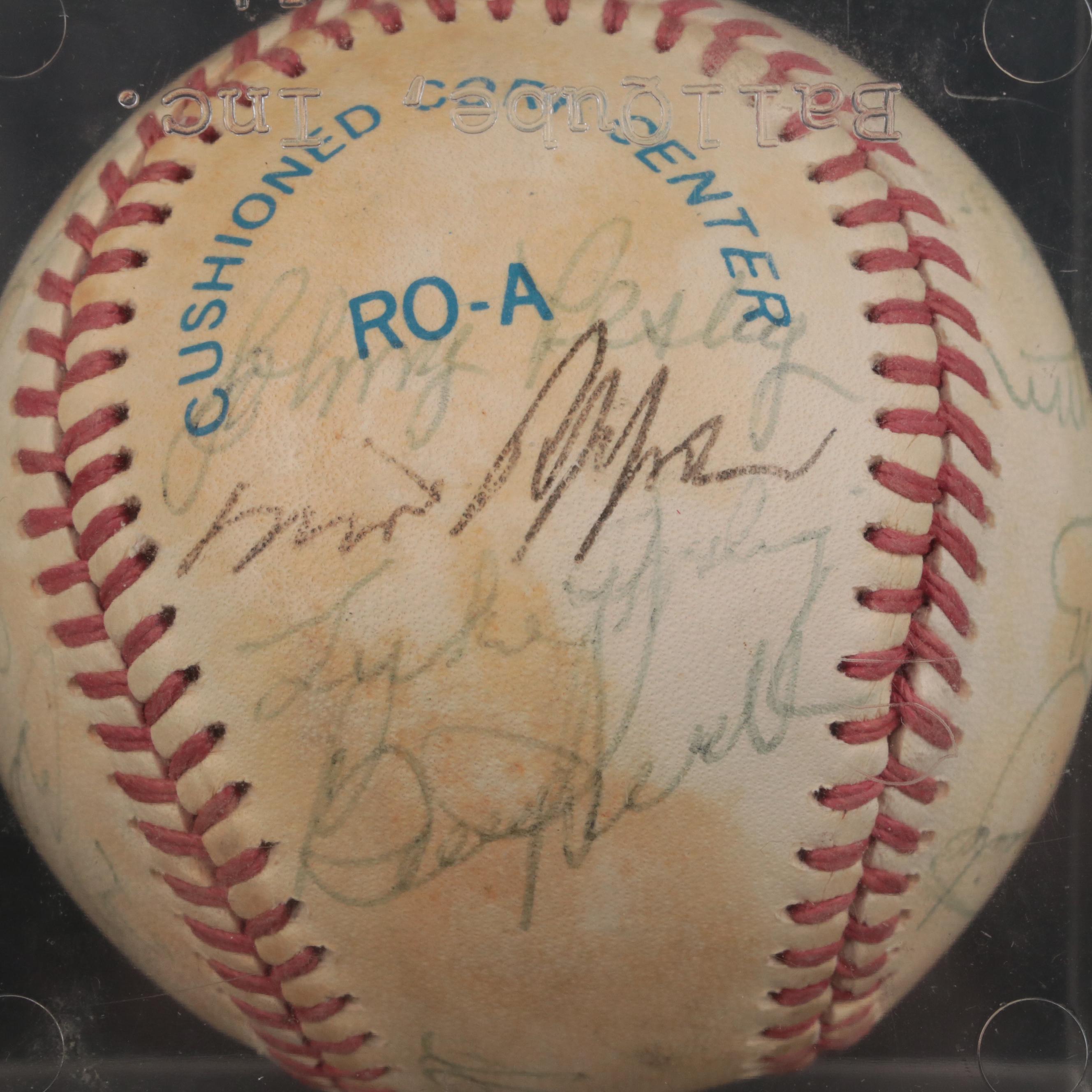 Aaron, Spahn, Cepeda, Colavito and More MLB Legends Signed Rawlings Baseball