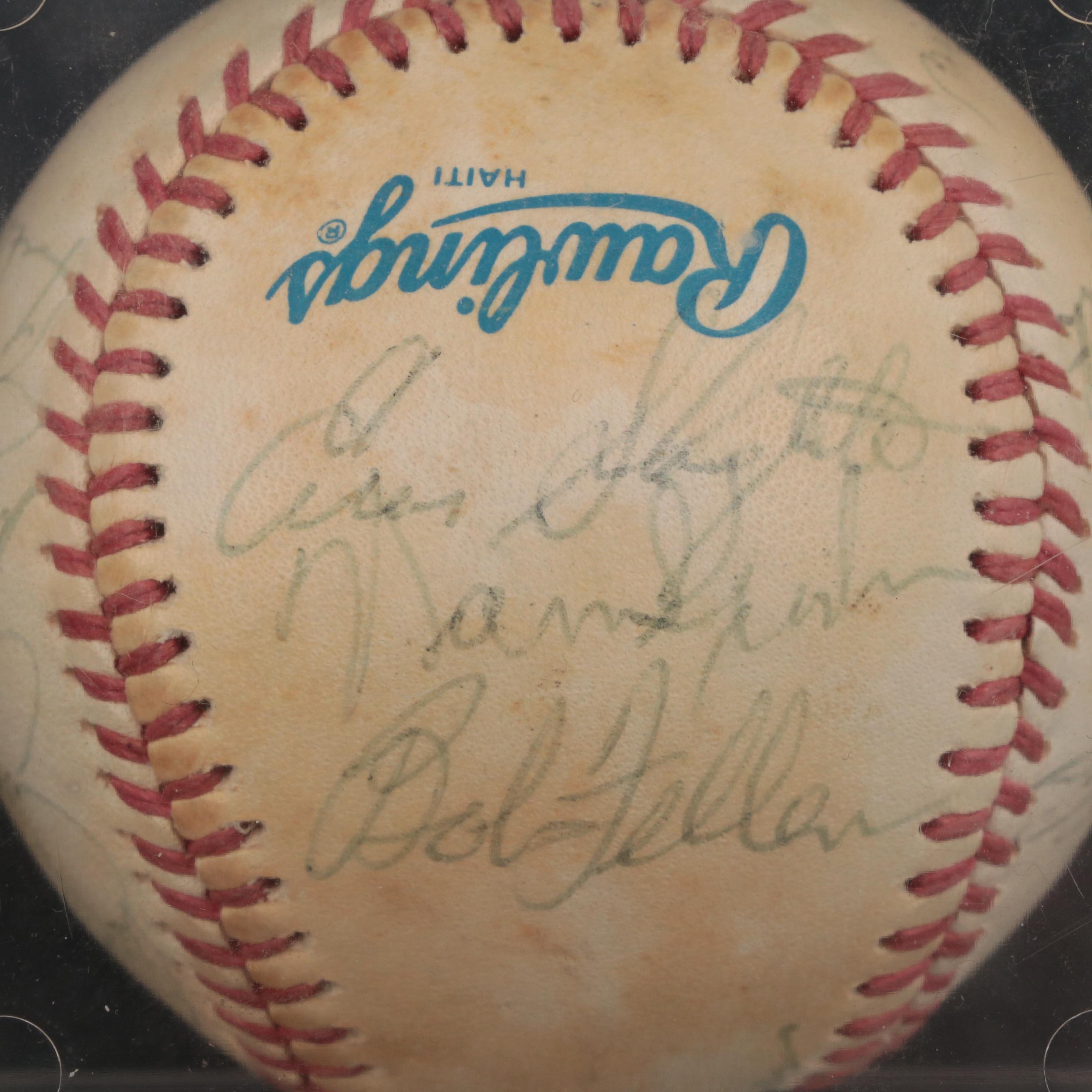 Aaron, Spahn, Cepeda, Colavito and More MLB Legends Signed Rawlings Baseball