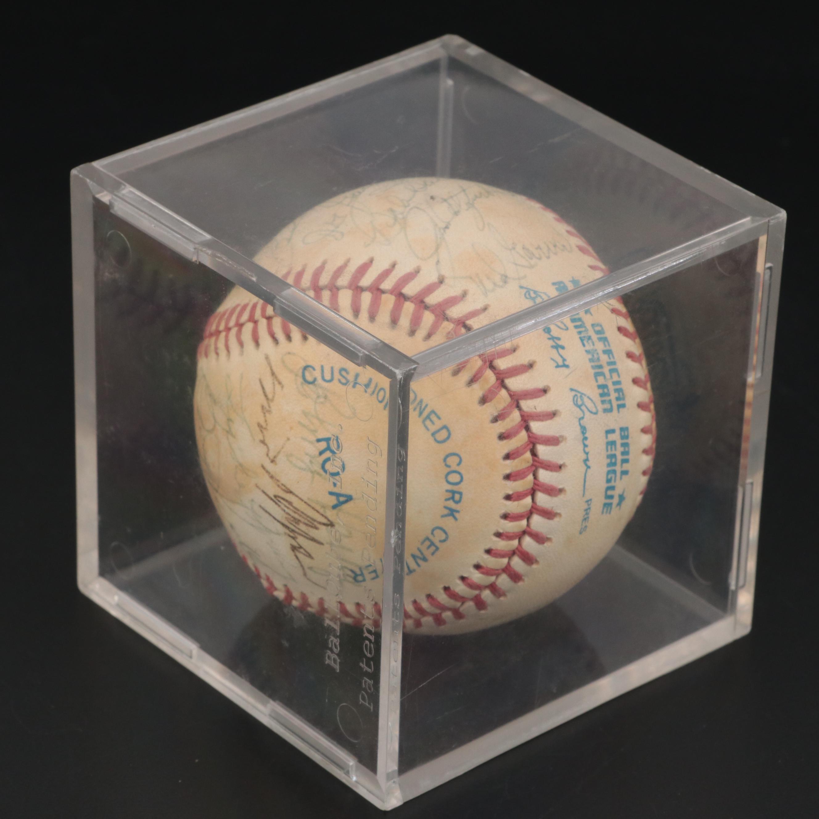 Aaron, Spahn, Cepeda, Colavito and More MLB Legends Signed Rawlings Baseball