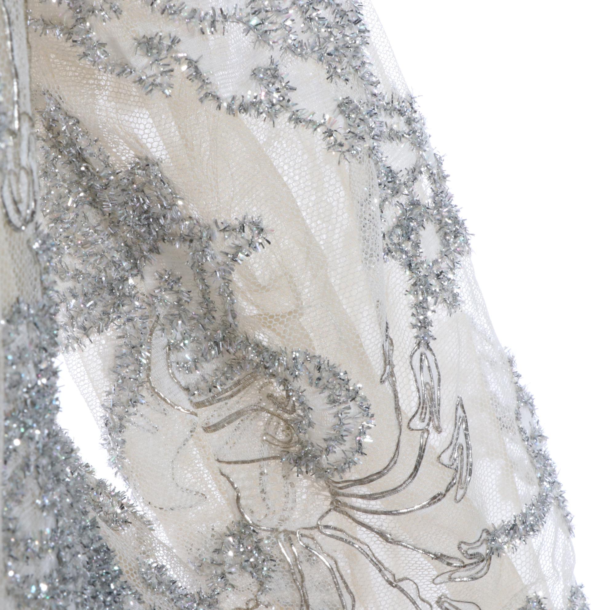 Sarmi New York Embroidered Tulle Long Dress and Beaded Shift, Circa Early 1960's