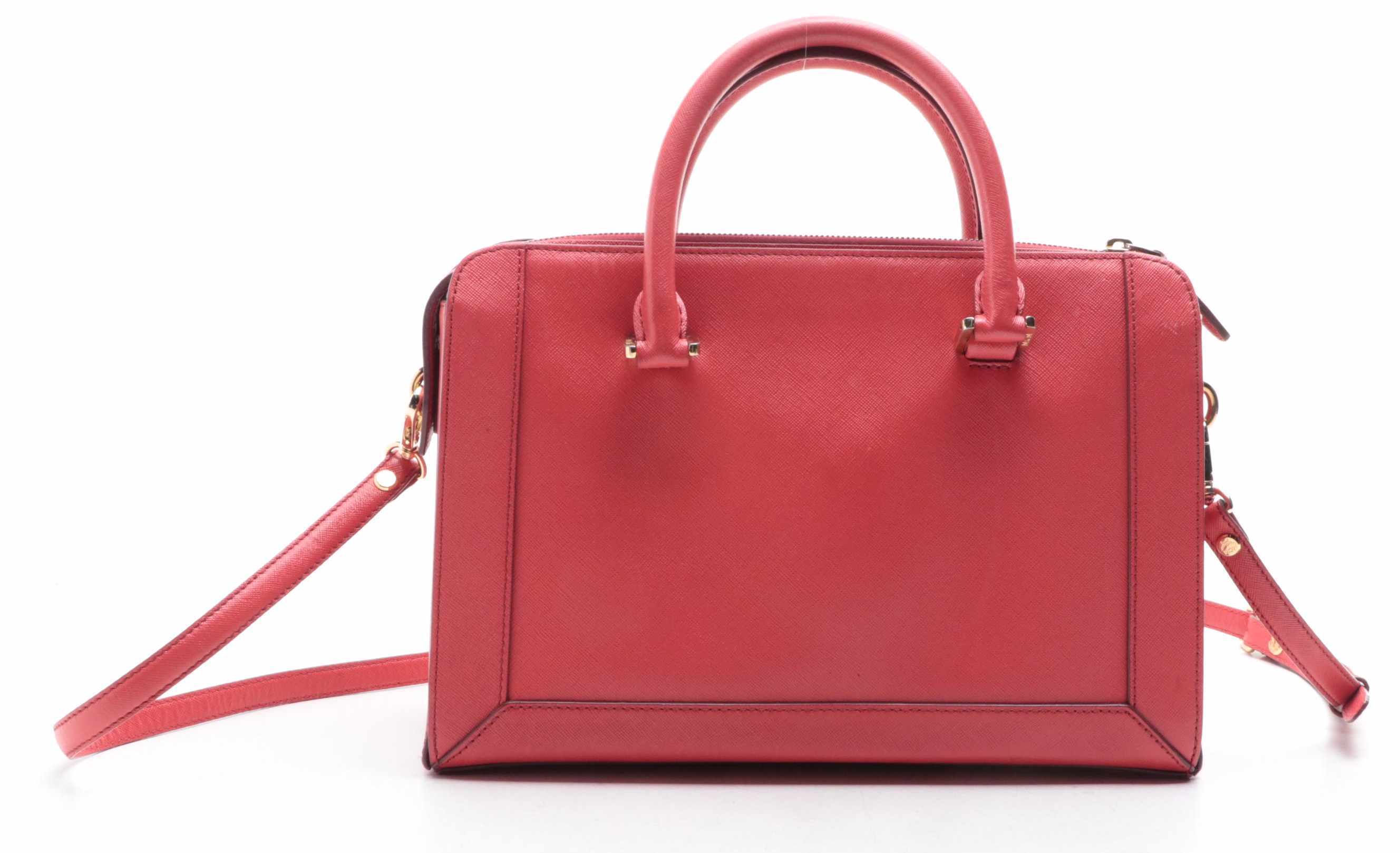 MCM Two-Way Satchel in Saffiano Leather