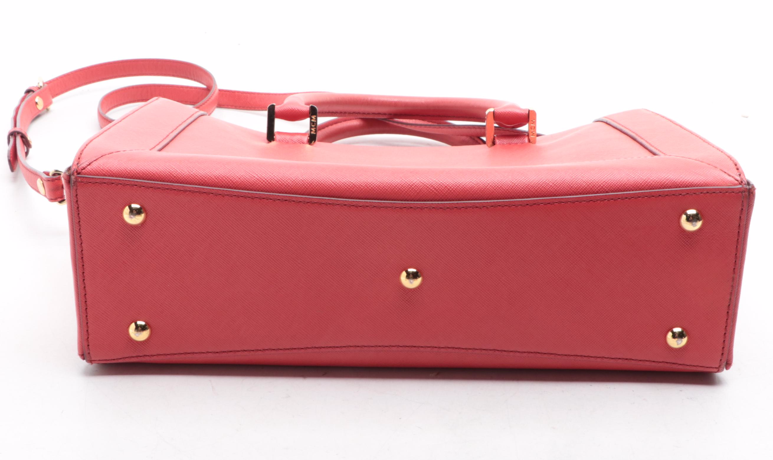 MCM Two-Way Satchel in Saffiano Leather