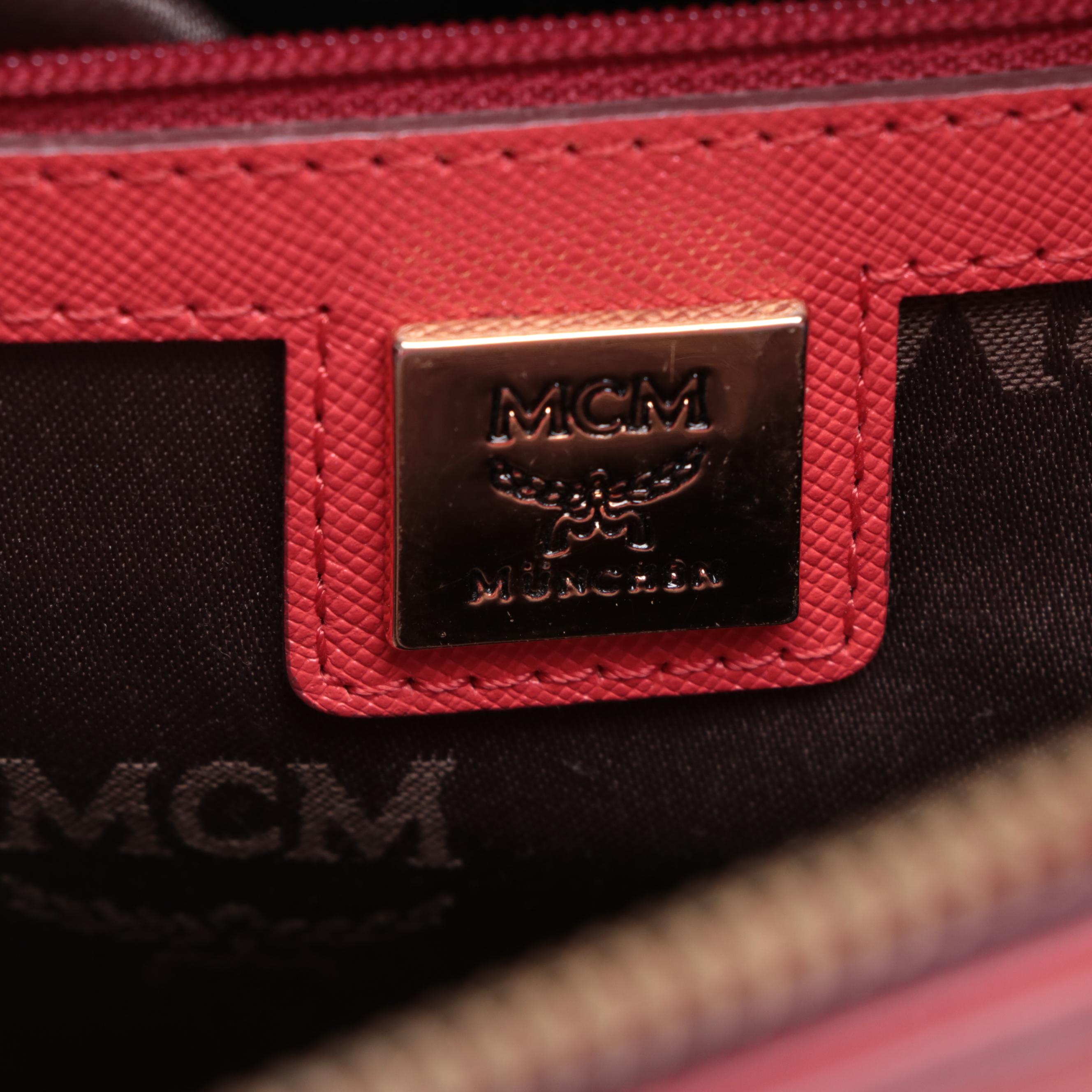 MCM Two-Way Satchel in Saffiano Leather