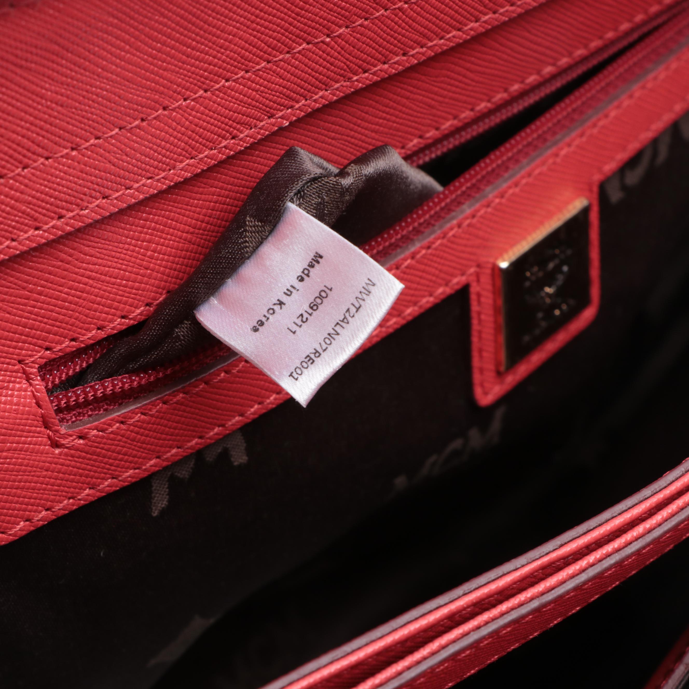 MCM Two-Way Satchel in Saffiano Leather