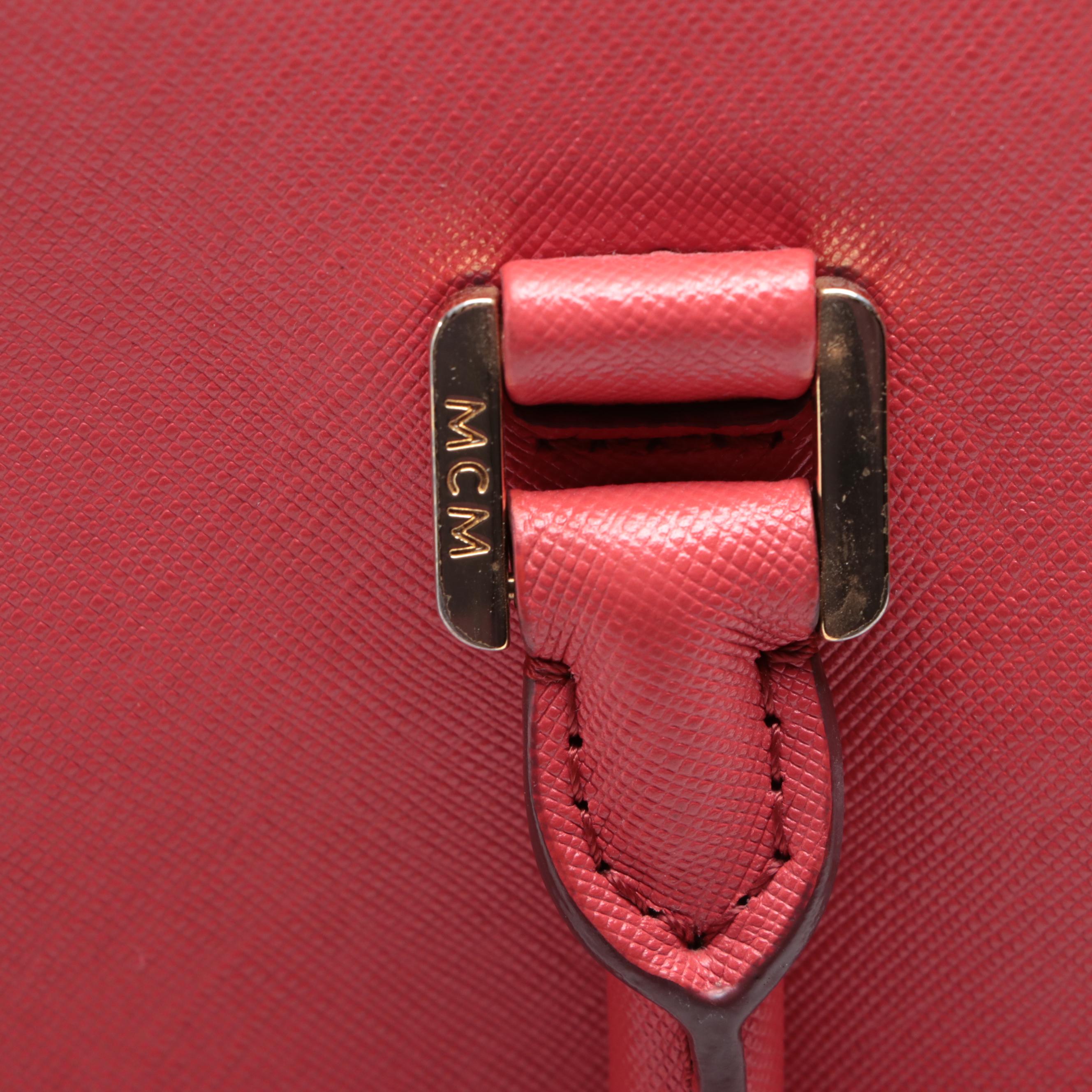 MCM Two-Way Satchel in Saffiano Leather