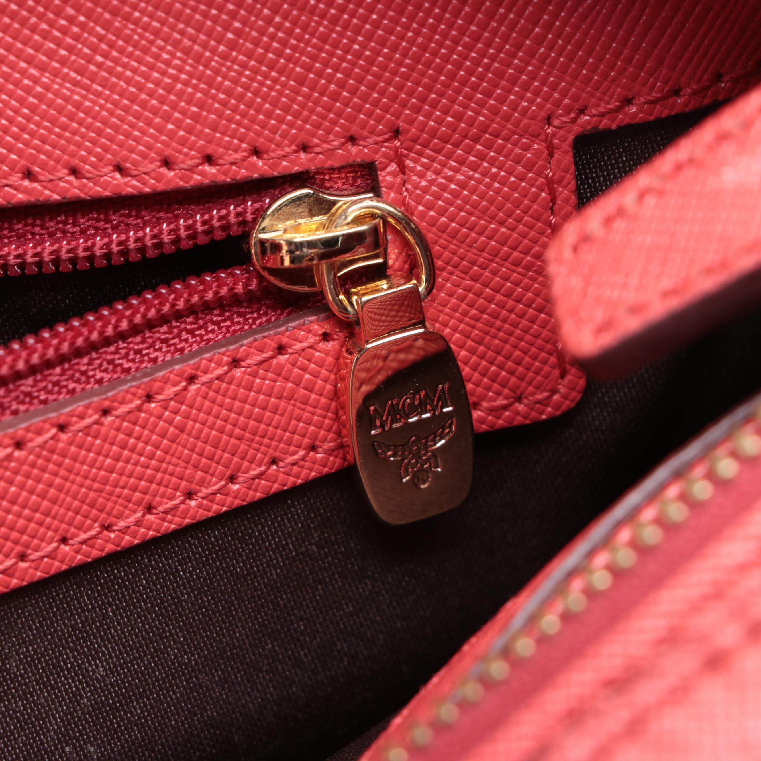 MCM Two-Way Satchel in Saffiano Leather