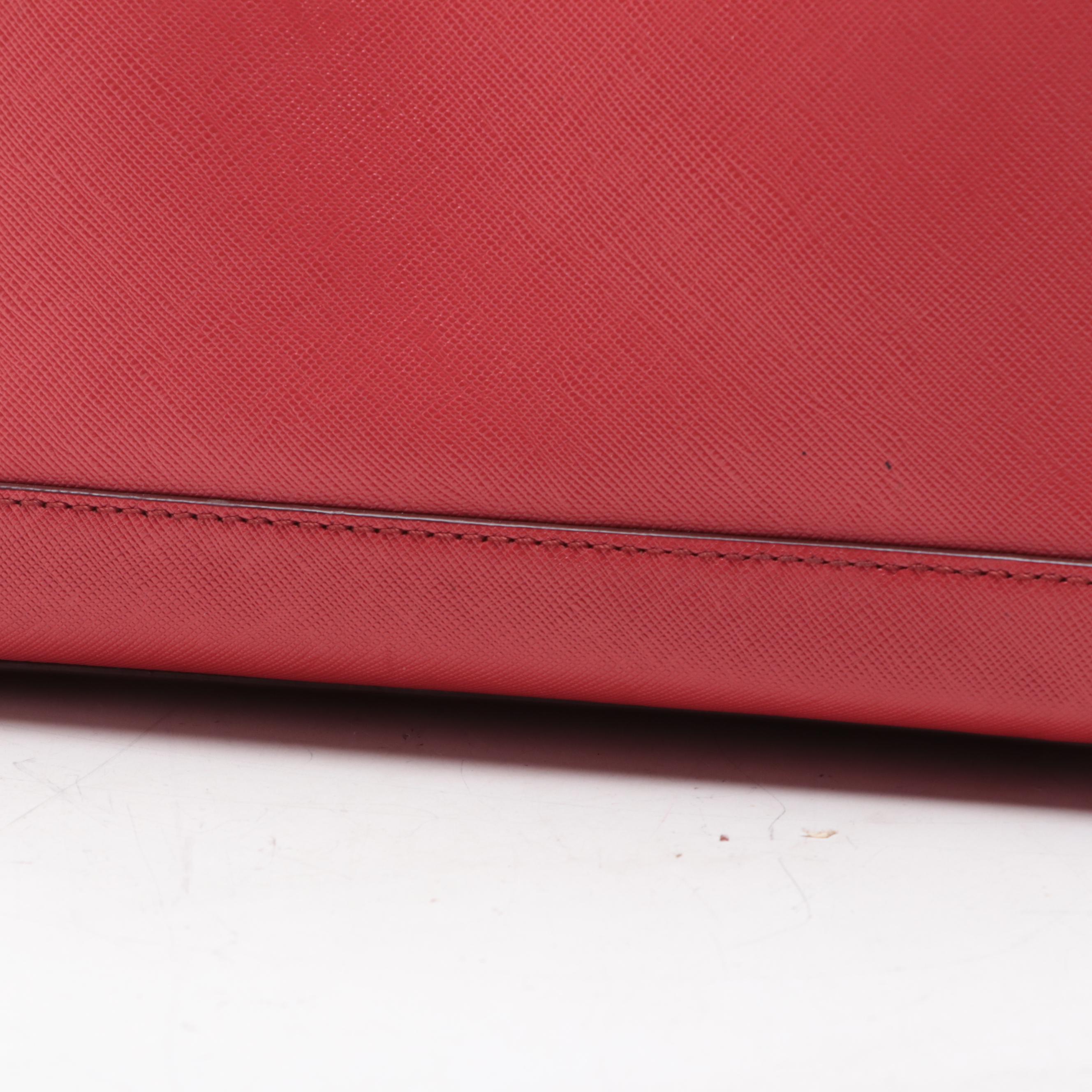 MCM Two-Way Satchel in Saffiano Leather