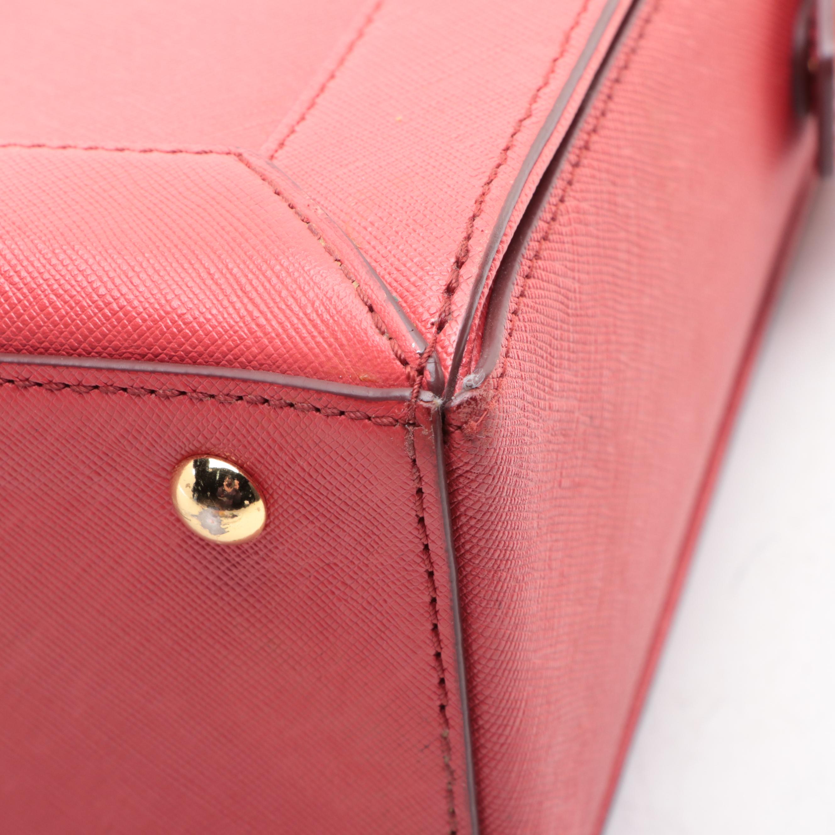 MCM Two-Way Satchel in Saffiano Leather