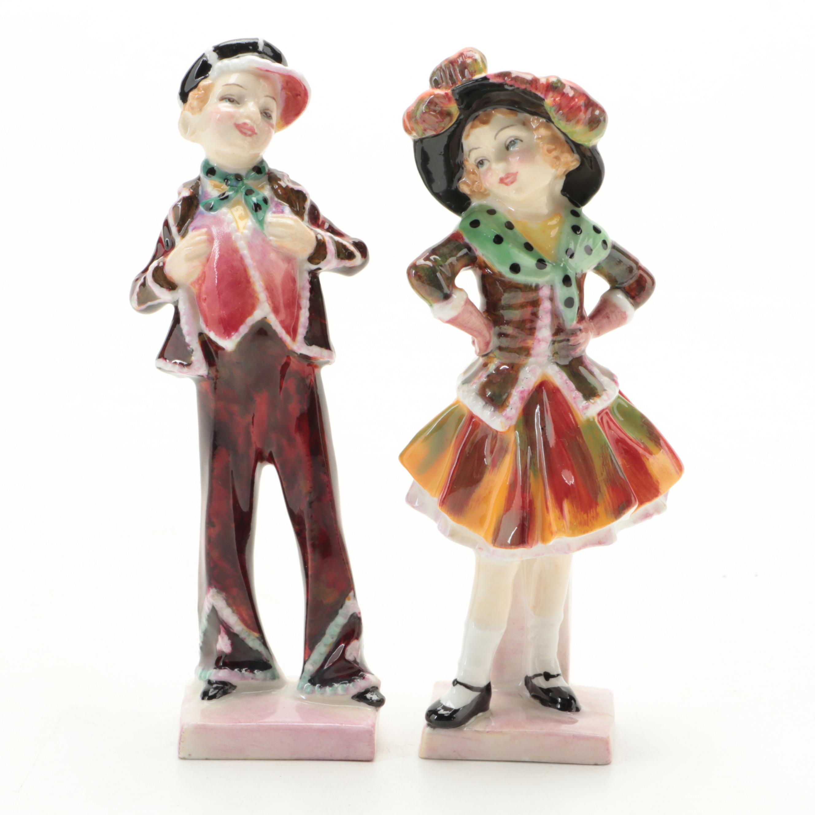Royal Doulton "Pearly Boy" and "Pearly Girl" and Other Figurines