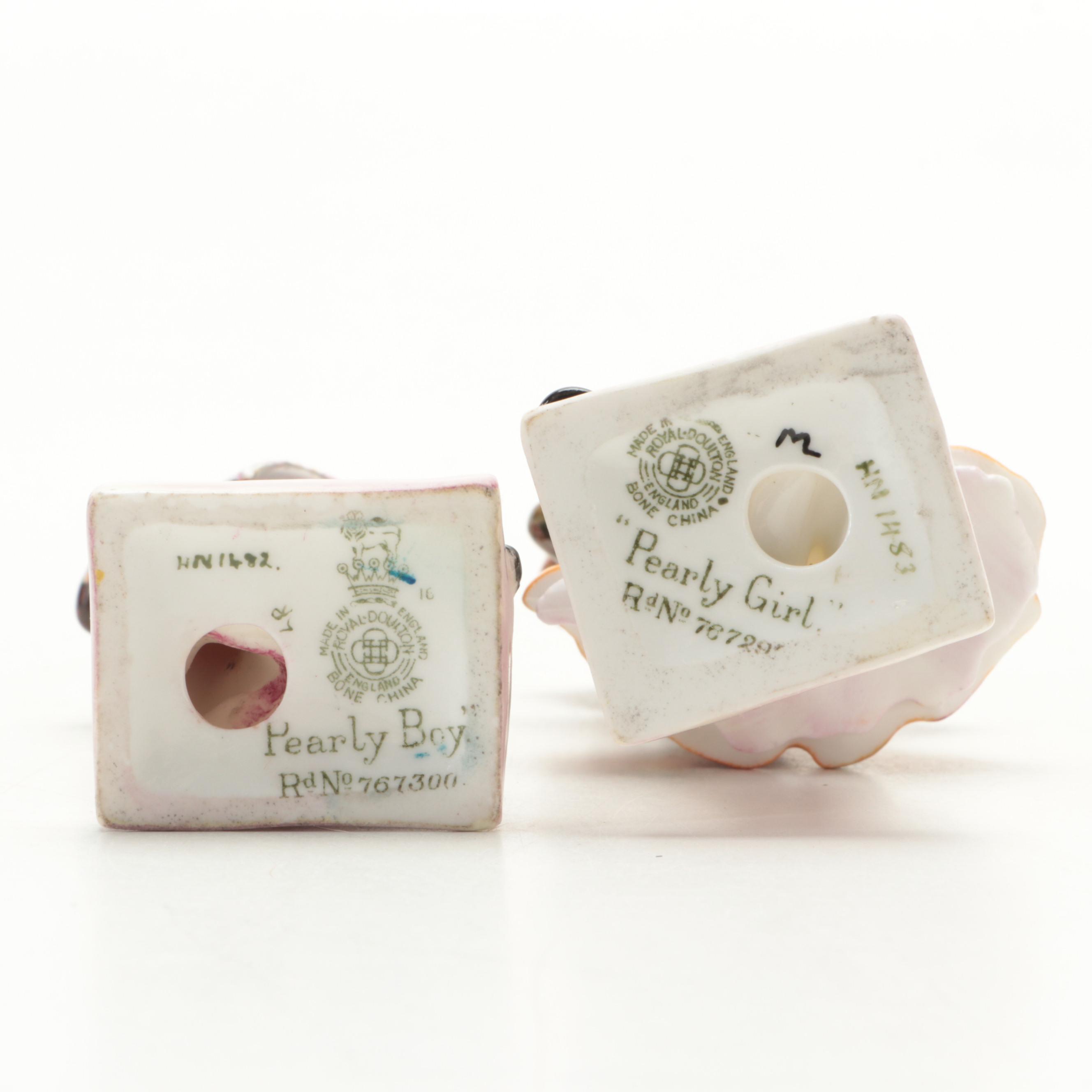 Royal Doulton "Pearly Boy" and "Pearly Girl" and Other Figurines