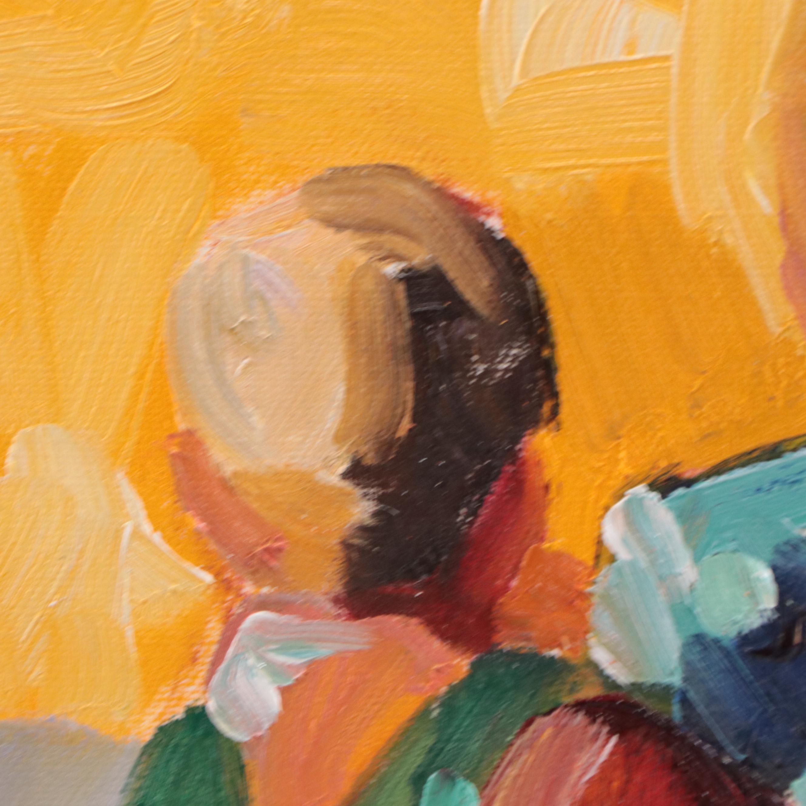 Sally Rosenbaum Oil Painting of Mother and Child, 21st Century