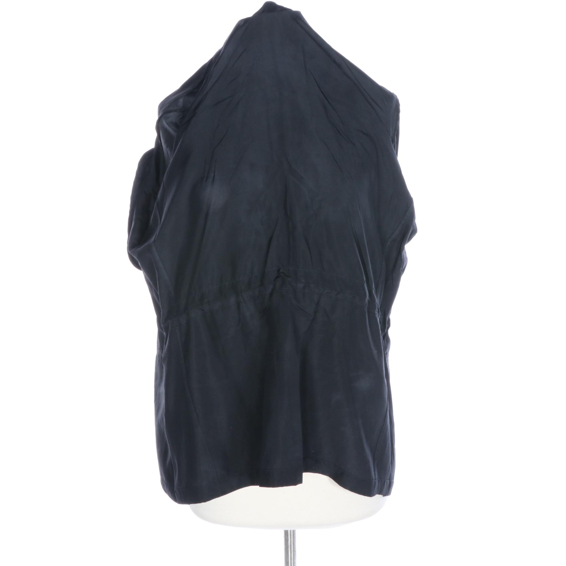 Loro Piana Silk Zipper-Front Lightweight Jacket