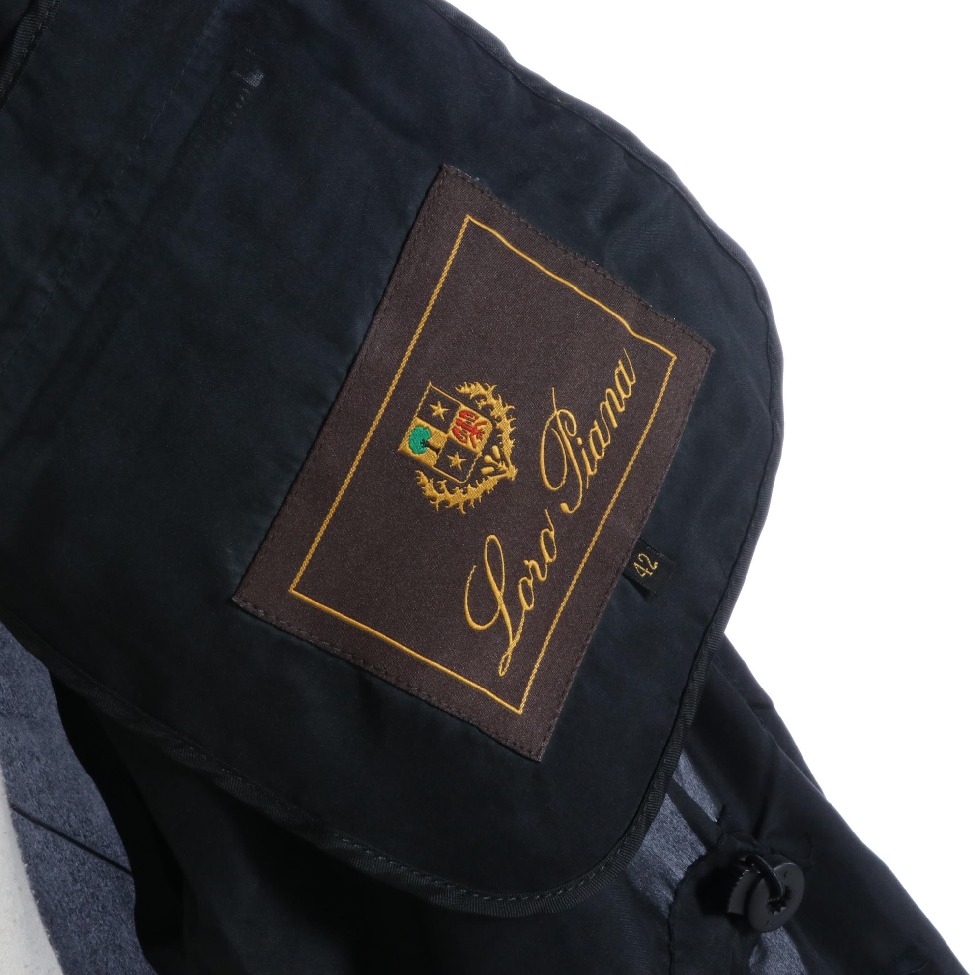 Loro Piana Silk Zipper-Front Lightweight Jacket