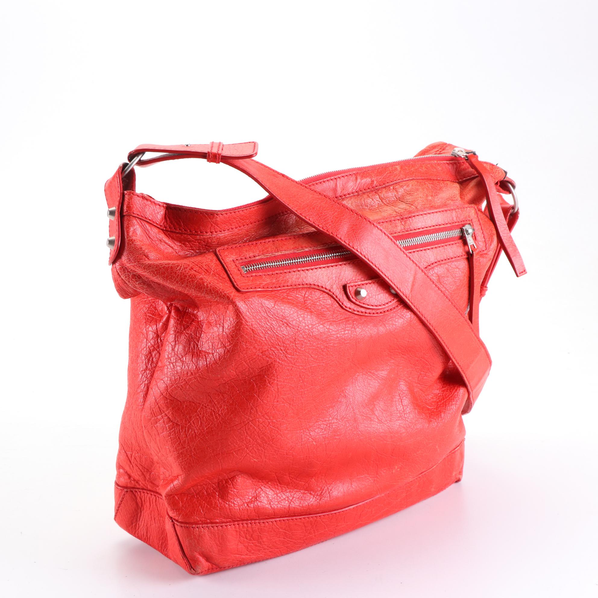 Balenciaga Arena Day Classic Messenger Bag in Textured Leather