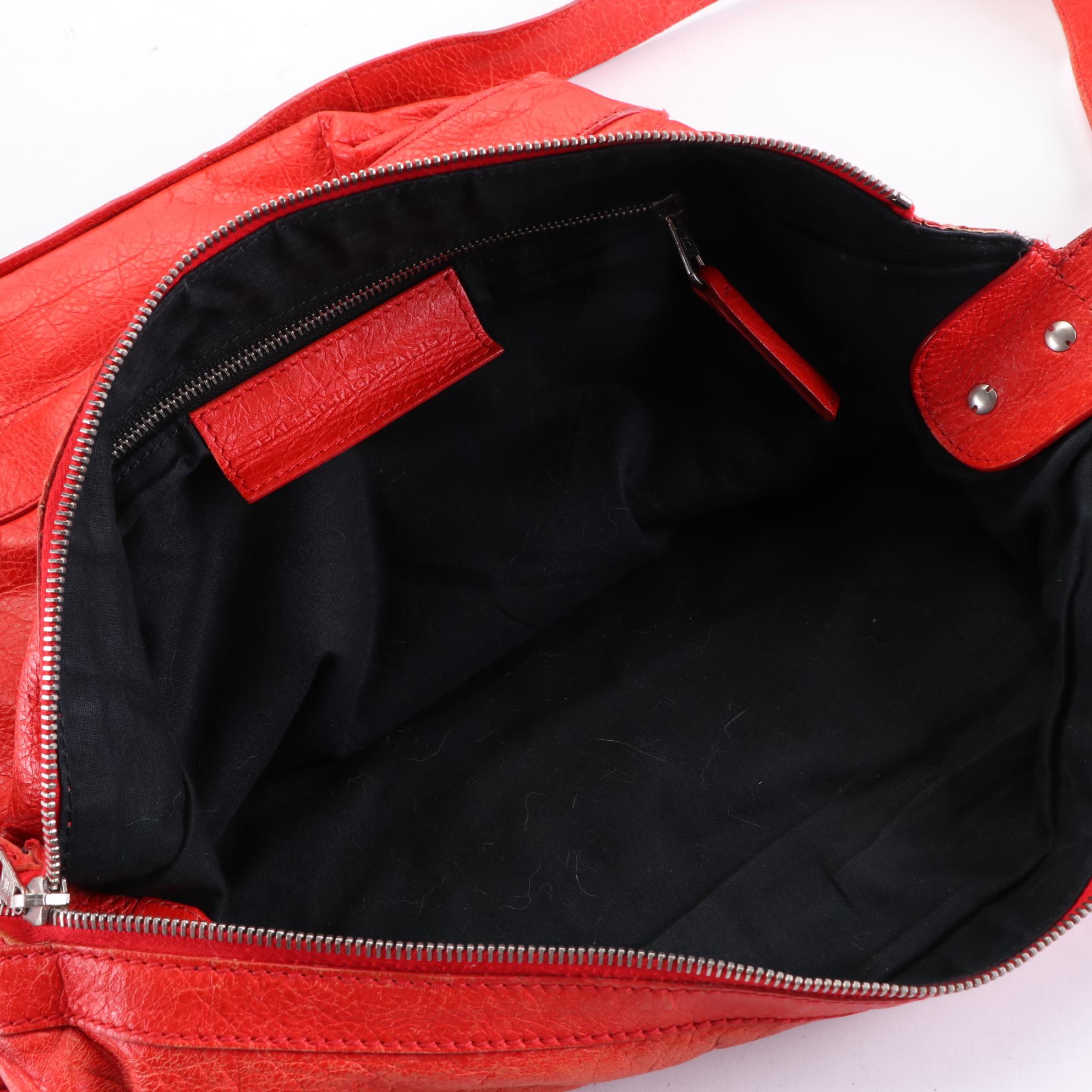 Balenciaga Arena Day Classic Messenger Bag in Textured Leather