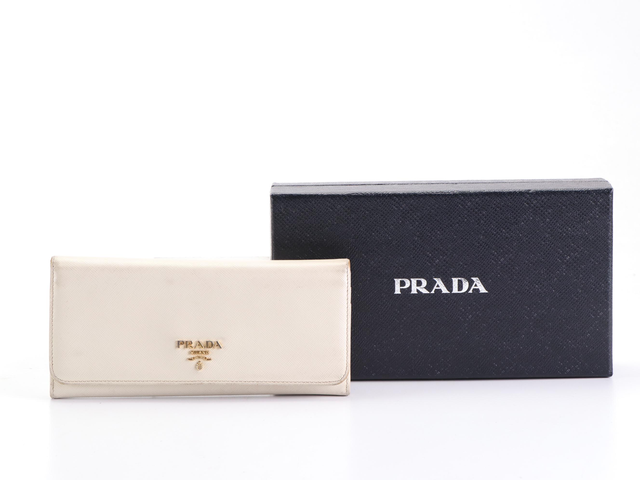 Prada Long Wallet in Saffiano Leather