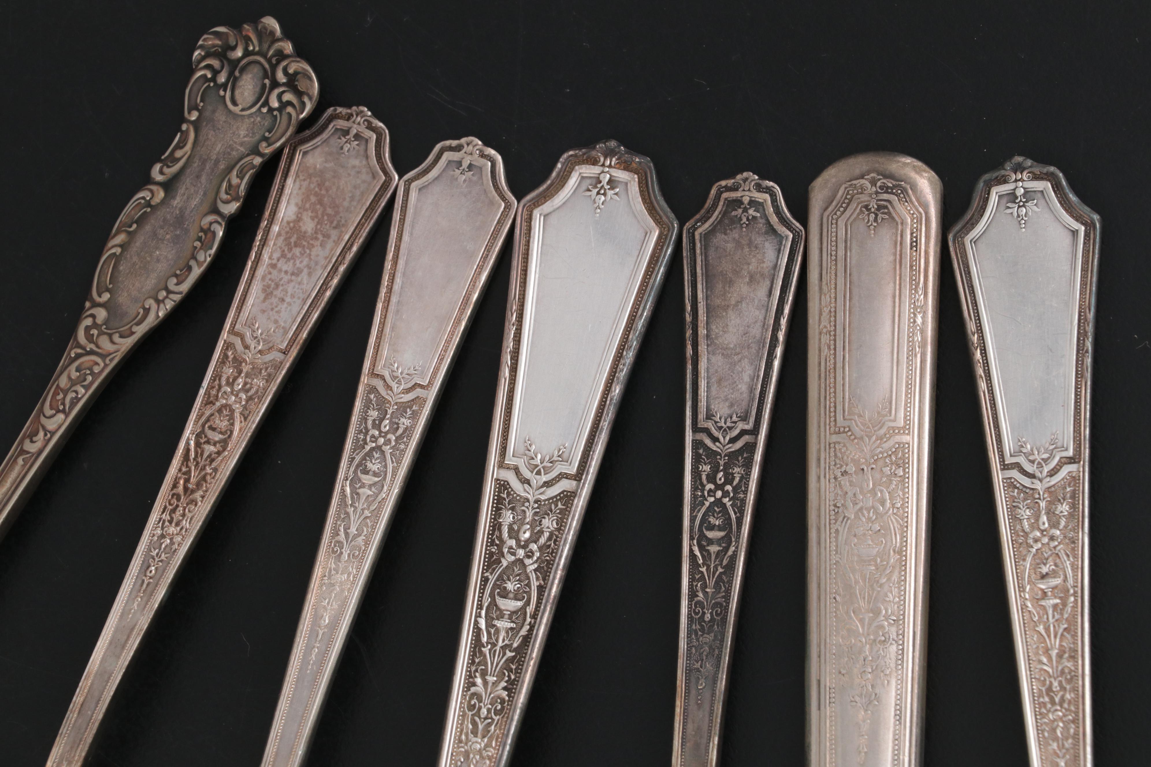 Rogers Bros "Ancestral" and Other Silver Plate Flatware, Early to Mid-20th C.
