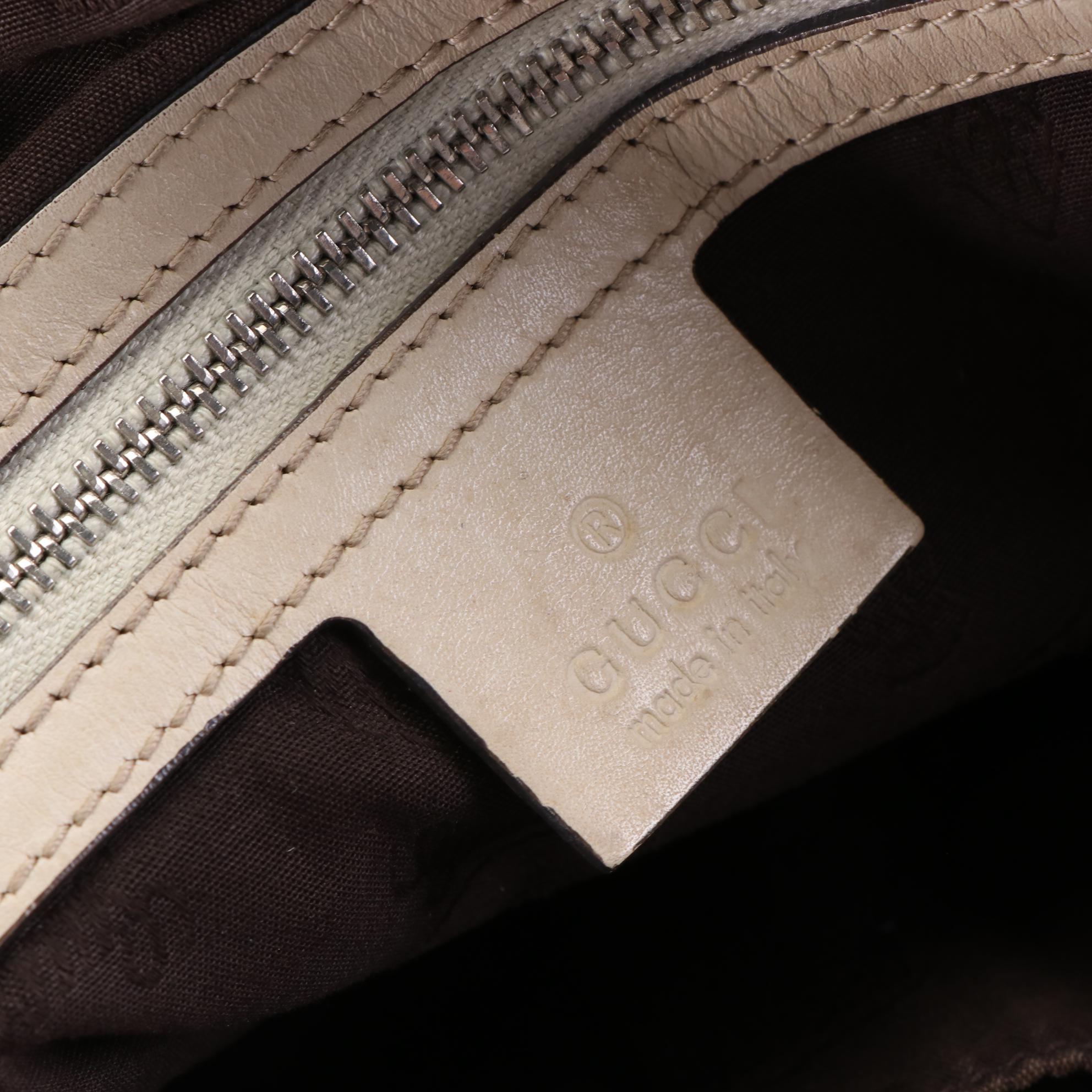 Gucci Twin GG Handbag in Monogram Canvas and Leather