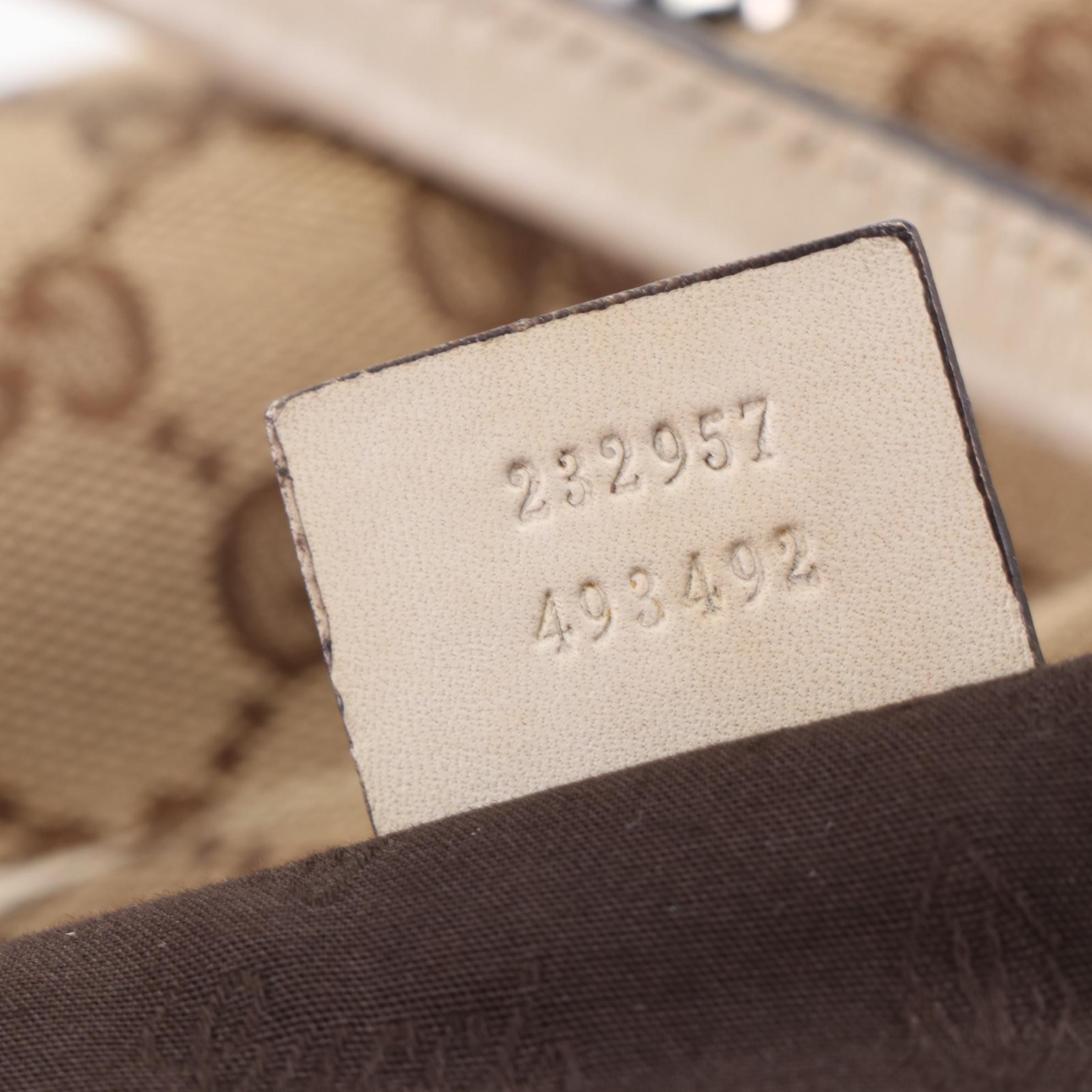 Gucci Twin GG Handbag in Monogram Canvas and Leather