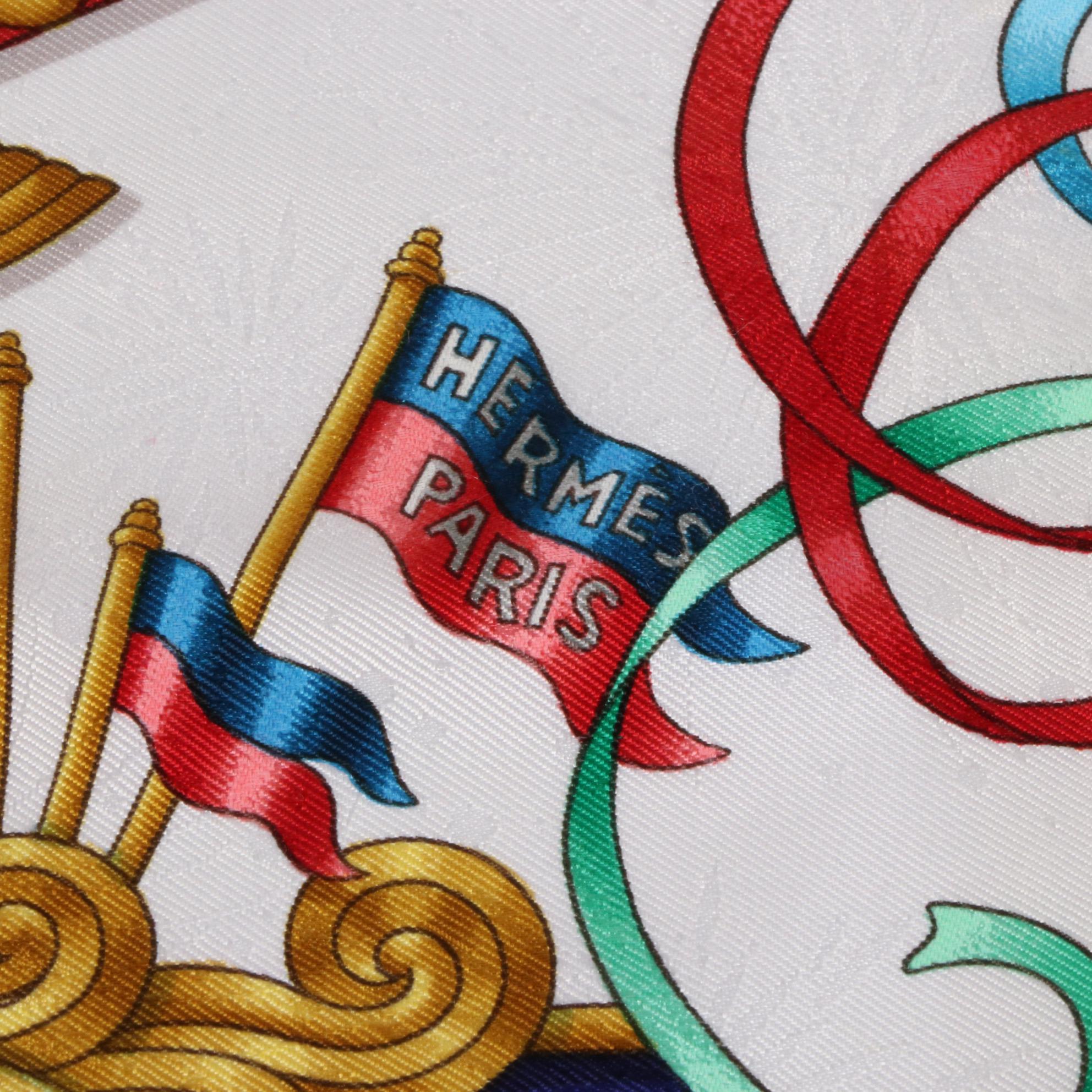 Hermès "Luna Park" Silk Jacquard Scarf