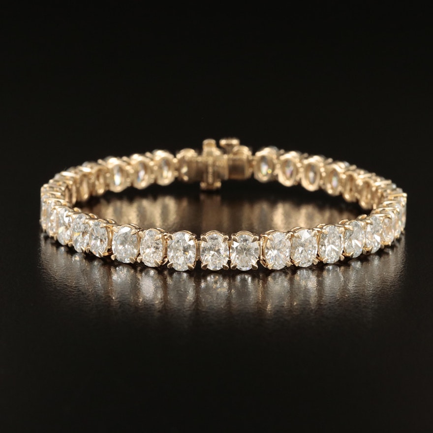 14K 18.07 CTW Lab Grown Diamond Bracelet