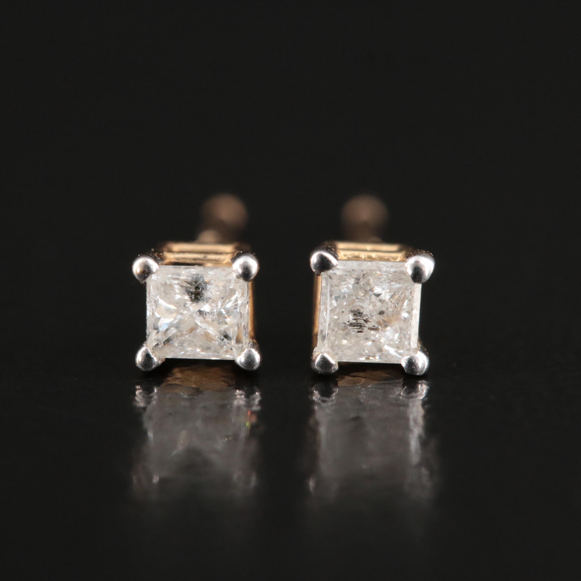 14K 0.20 CTW Diamond Stud Earrings