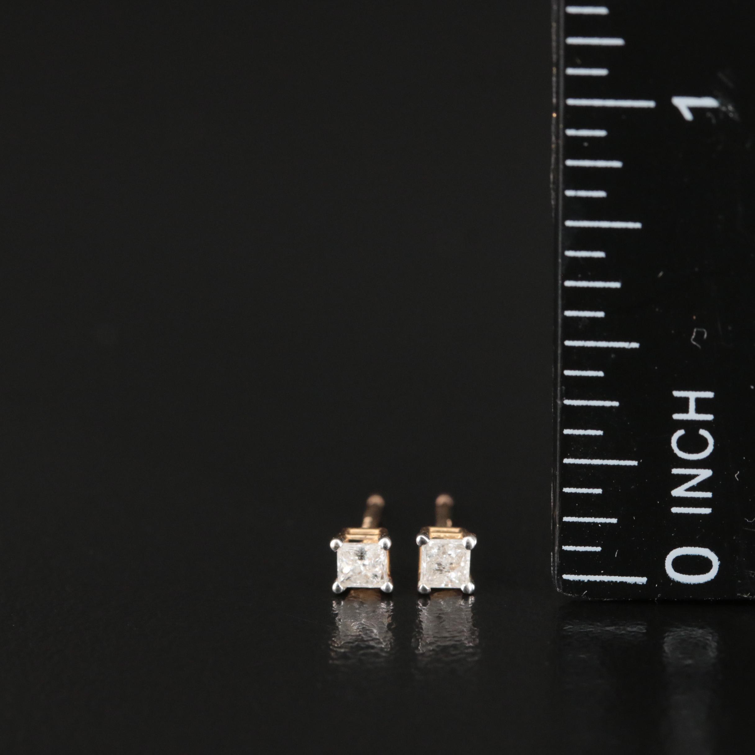 14K 0.20 CTW Diamond Stud Earrings