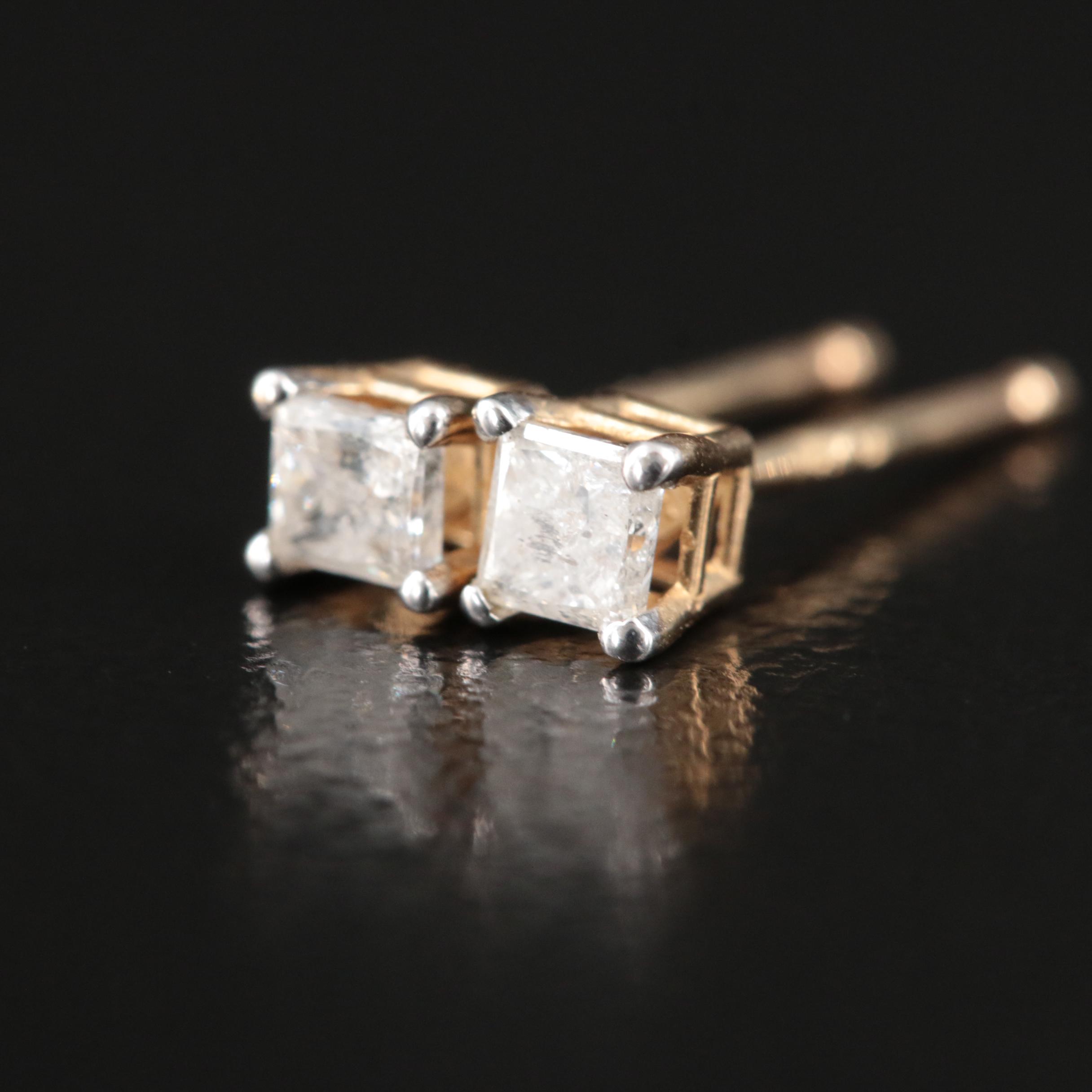 14K 0.20 CTW Diamond Stud Earrings
