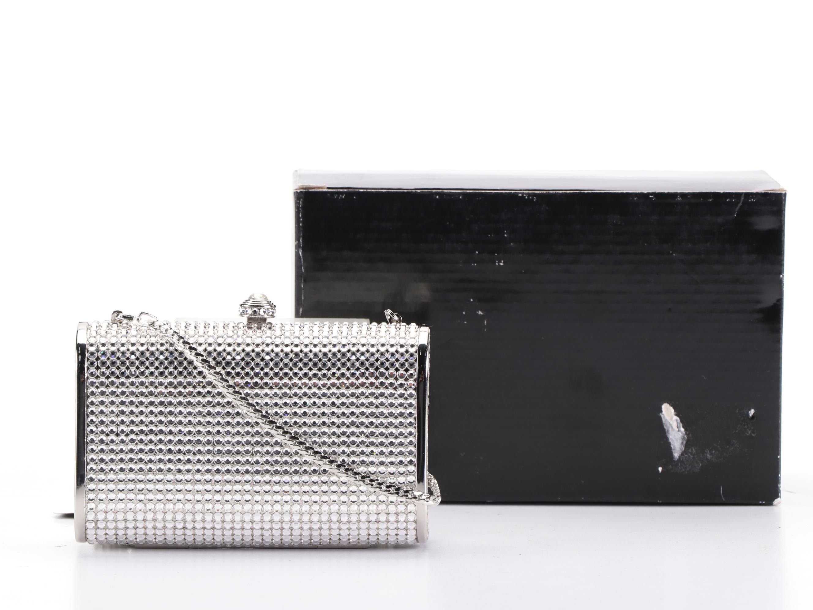 Stephanie Swarovski Crystal Clutch with Box