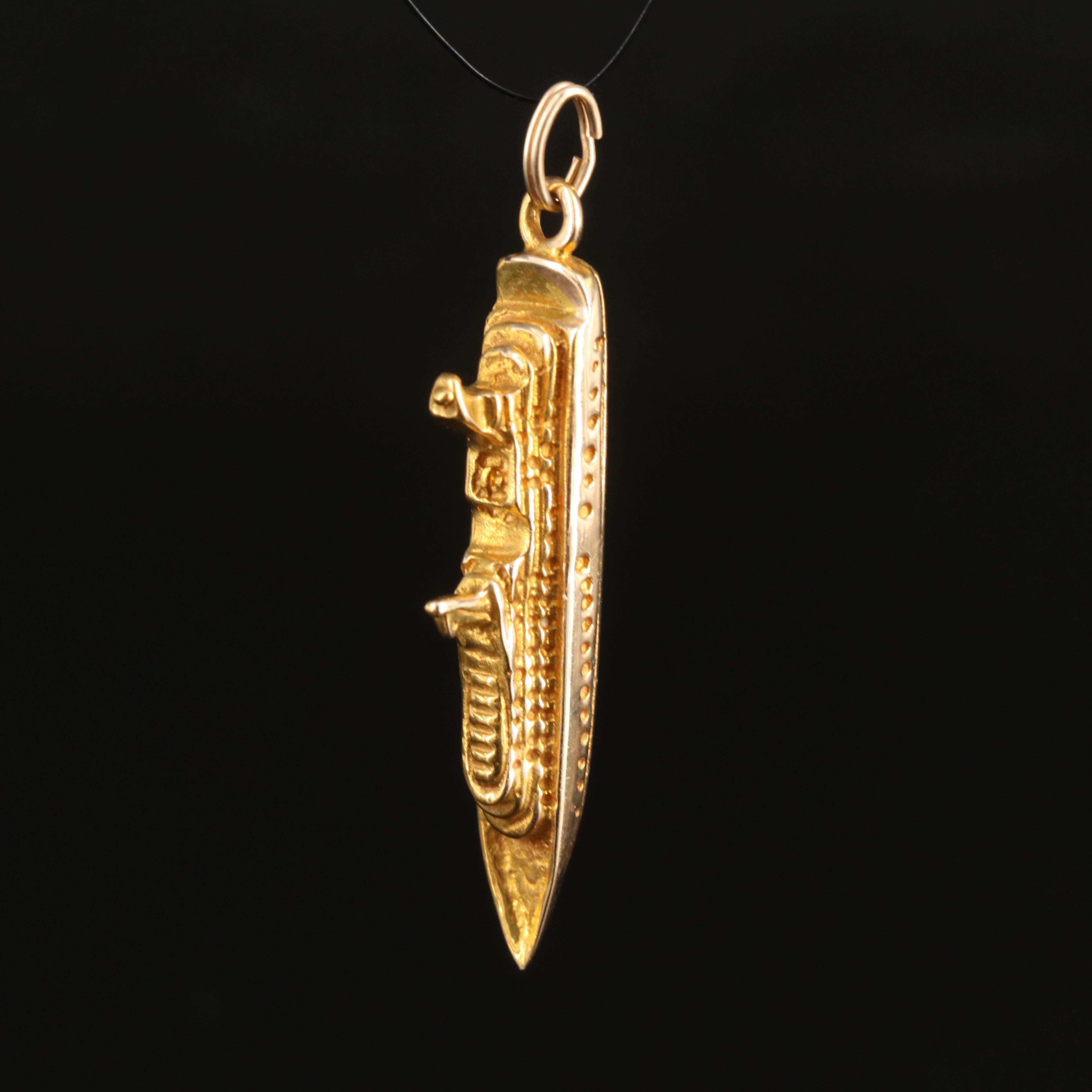 14K Sea Goddess Cruise Ship Pendant