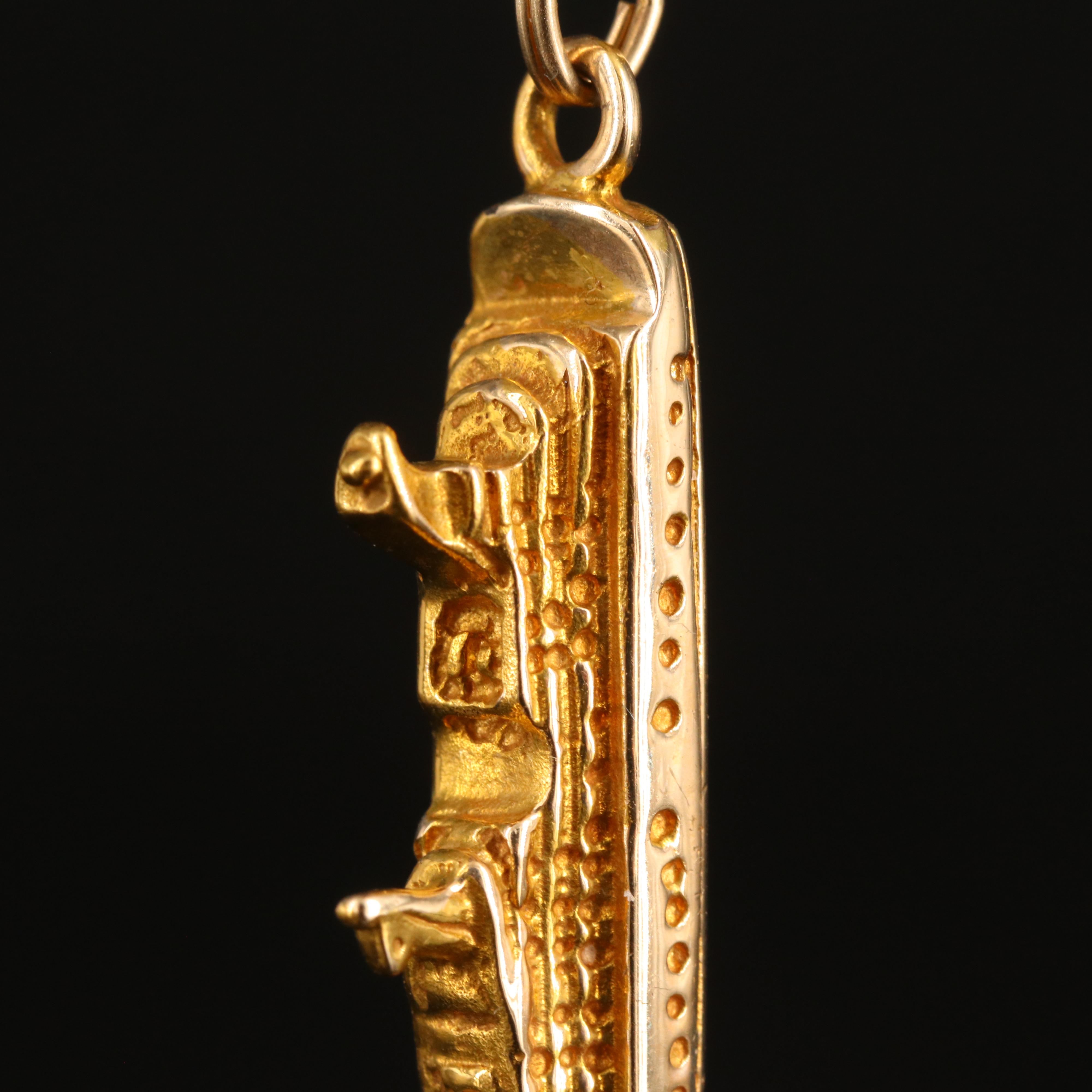 14K Sea Goddess Cruise Ship Pendant