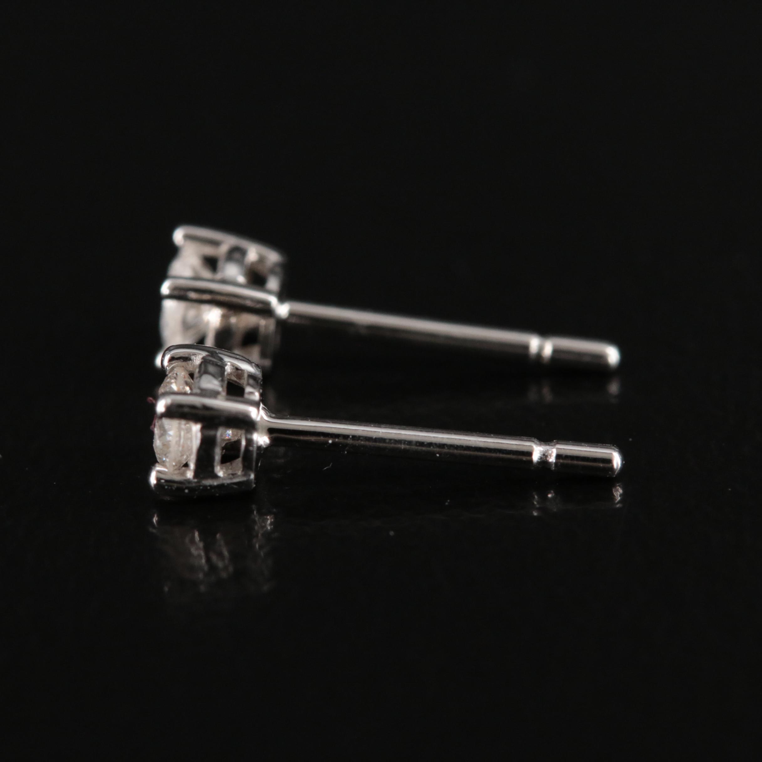 10K 0.20 CTW Diamond Stud Earrings
