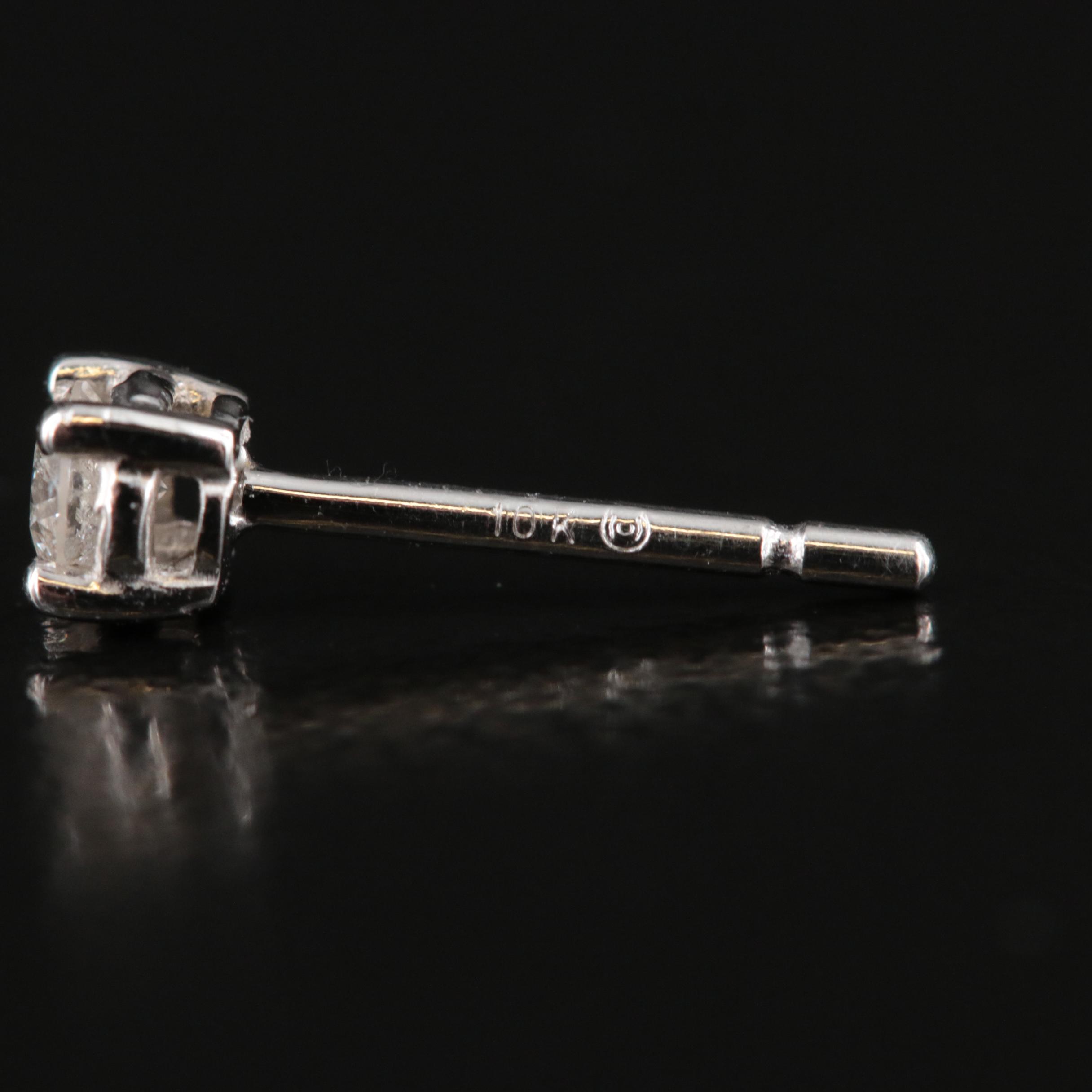 10K 0.20 CTW Diamond Stud Earrings
