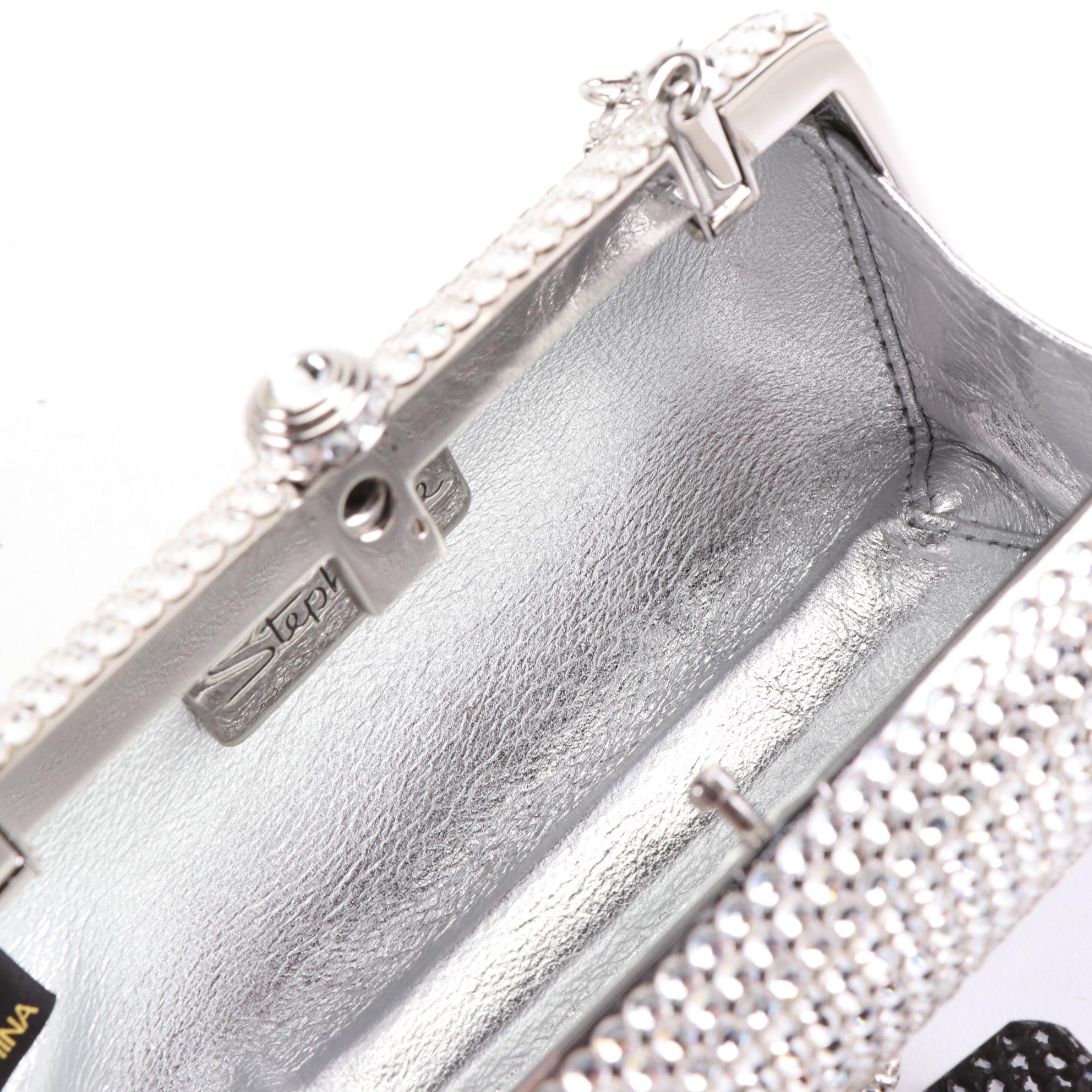 Stephanie Swarovski Crystal Clutch with Box