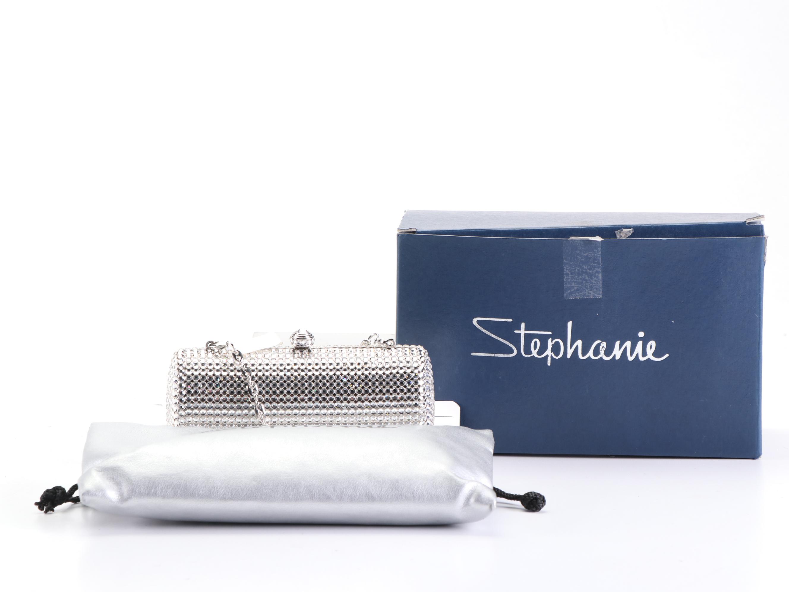 Stephanie Swarovski Crystal Clutch with Box