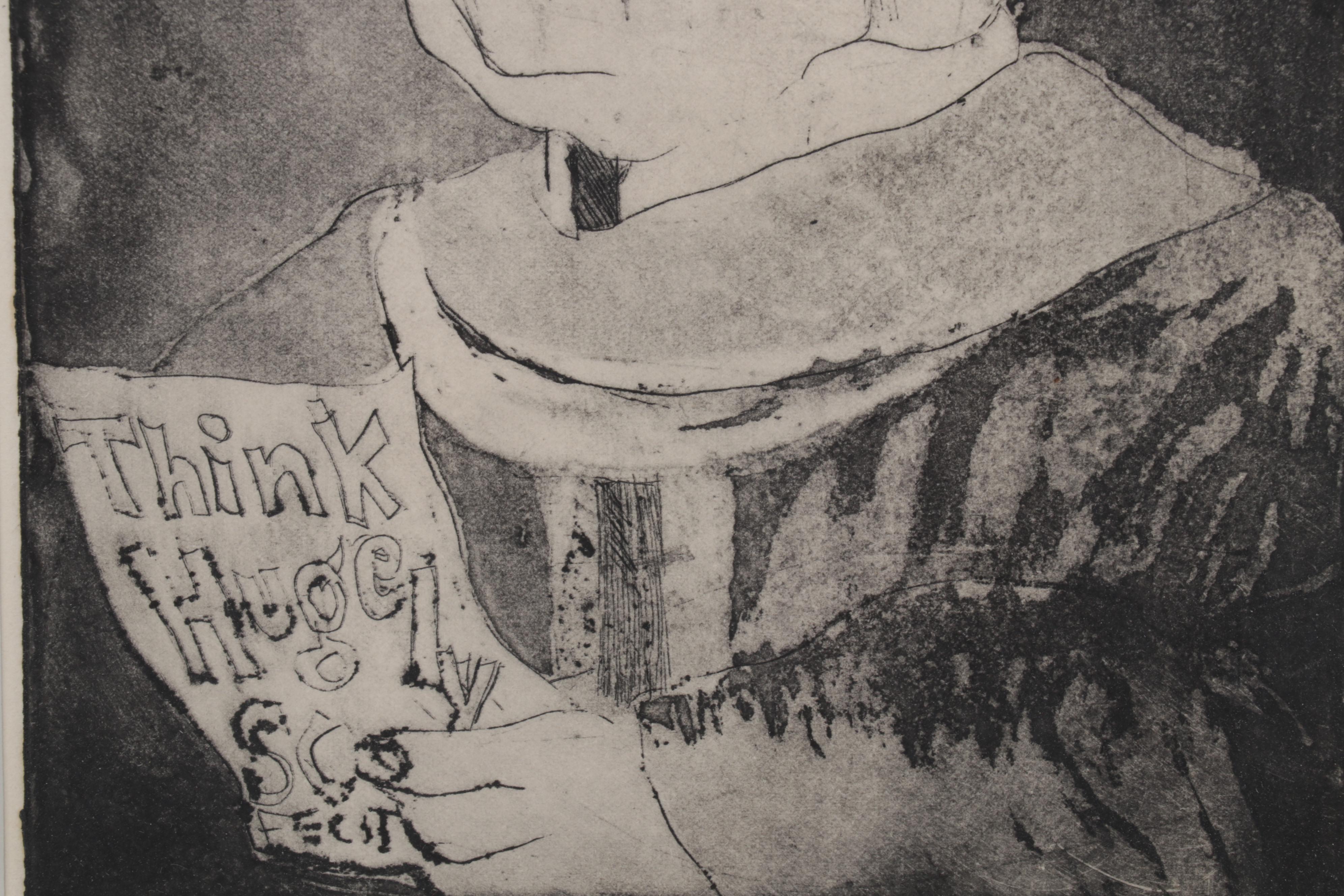 Sidney Chafetz Etching With Aquatint "Orator Aptus," 1963