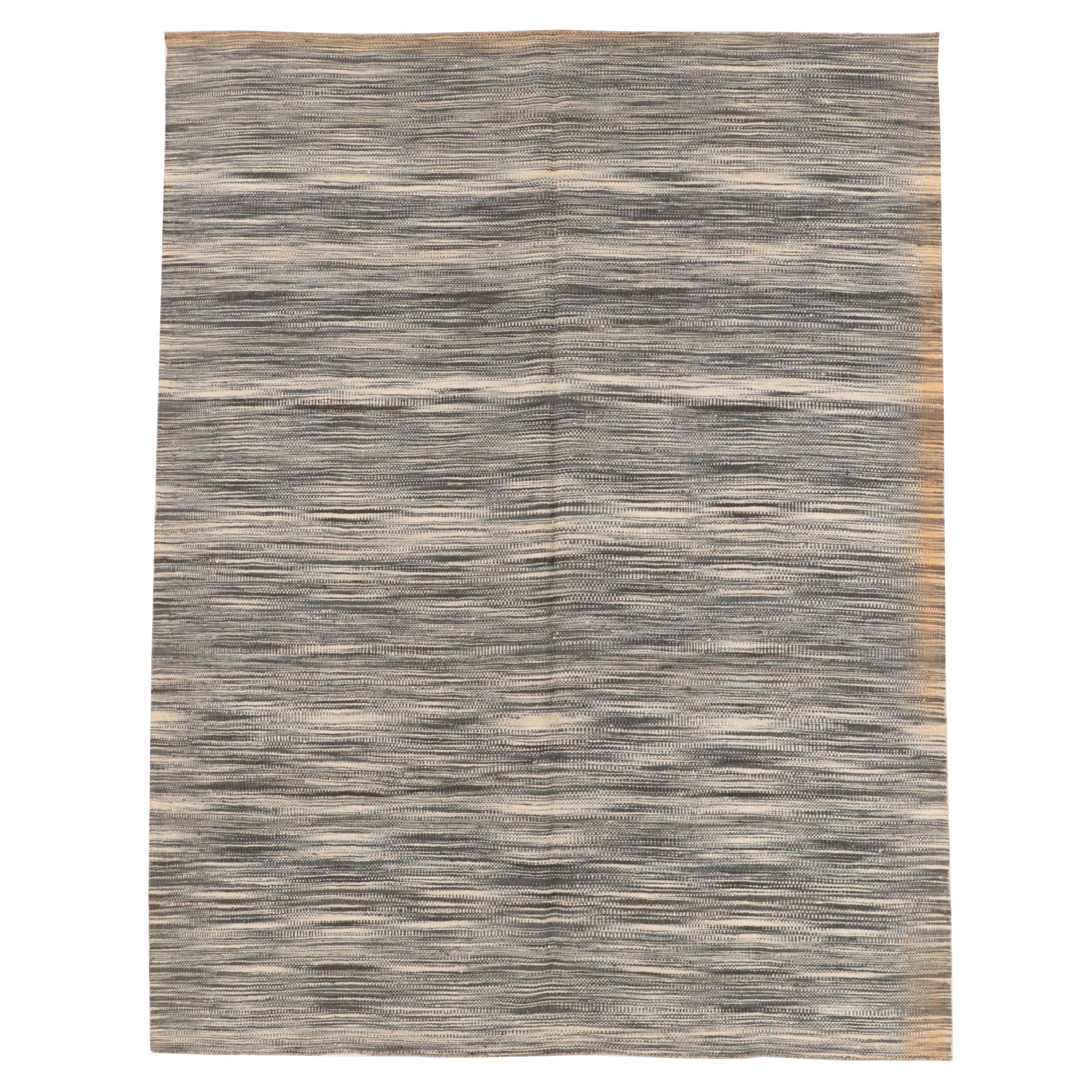 9'4 x 12'2 Hand-Woven Indian Area Rug