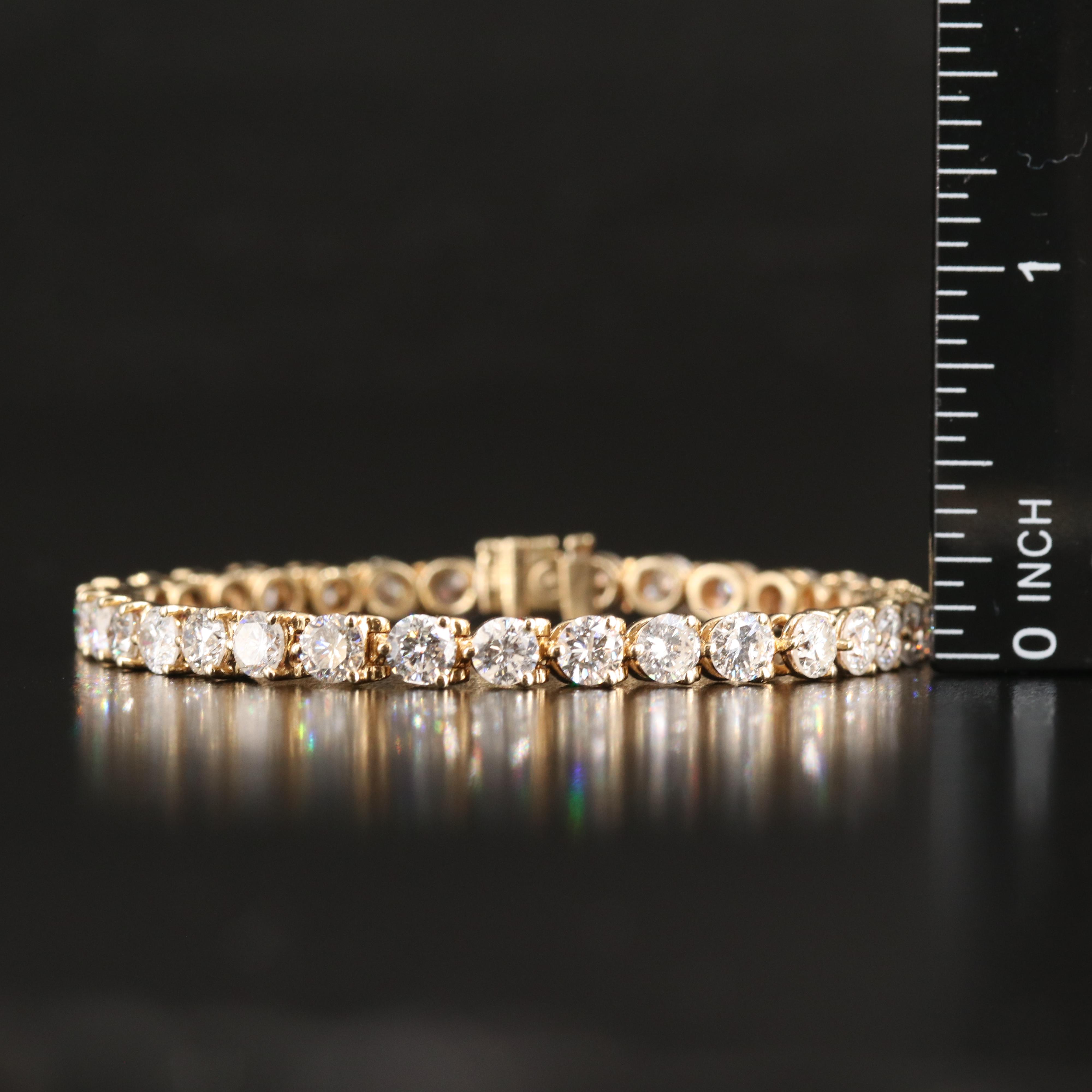 14K 11.02 CTW Diamond Line Bracelet