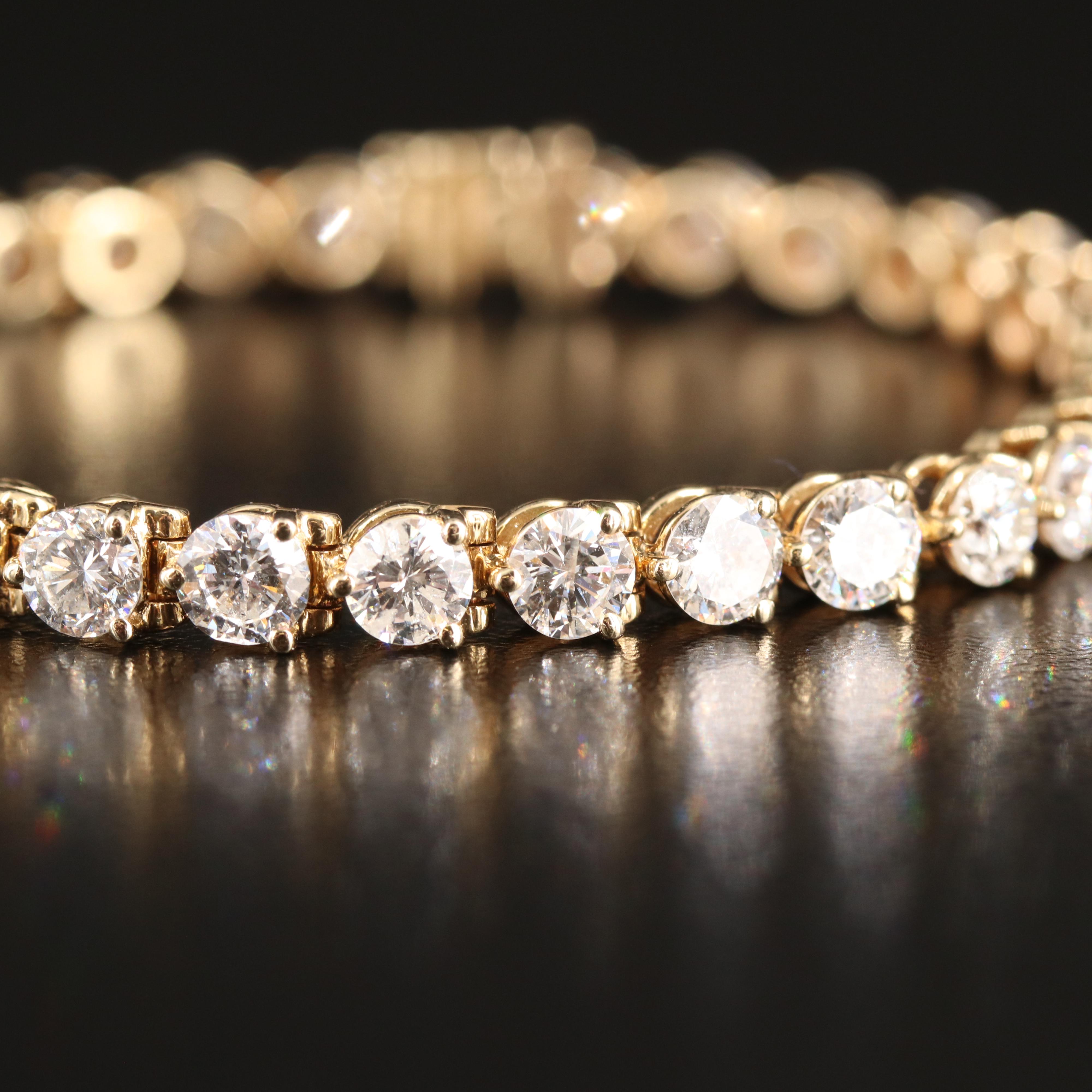 14K 11.02 CTW Diamond Line Bracelet