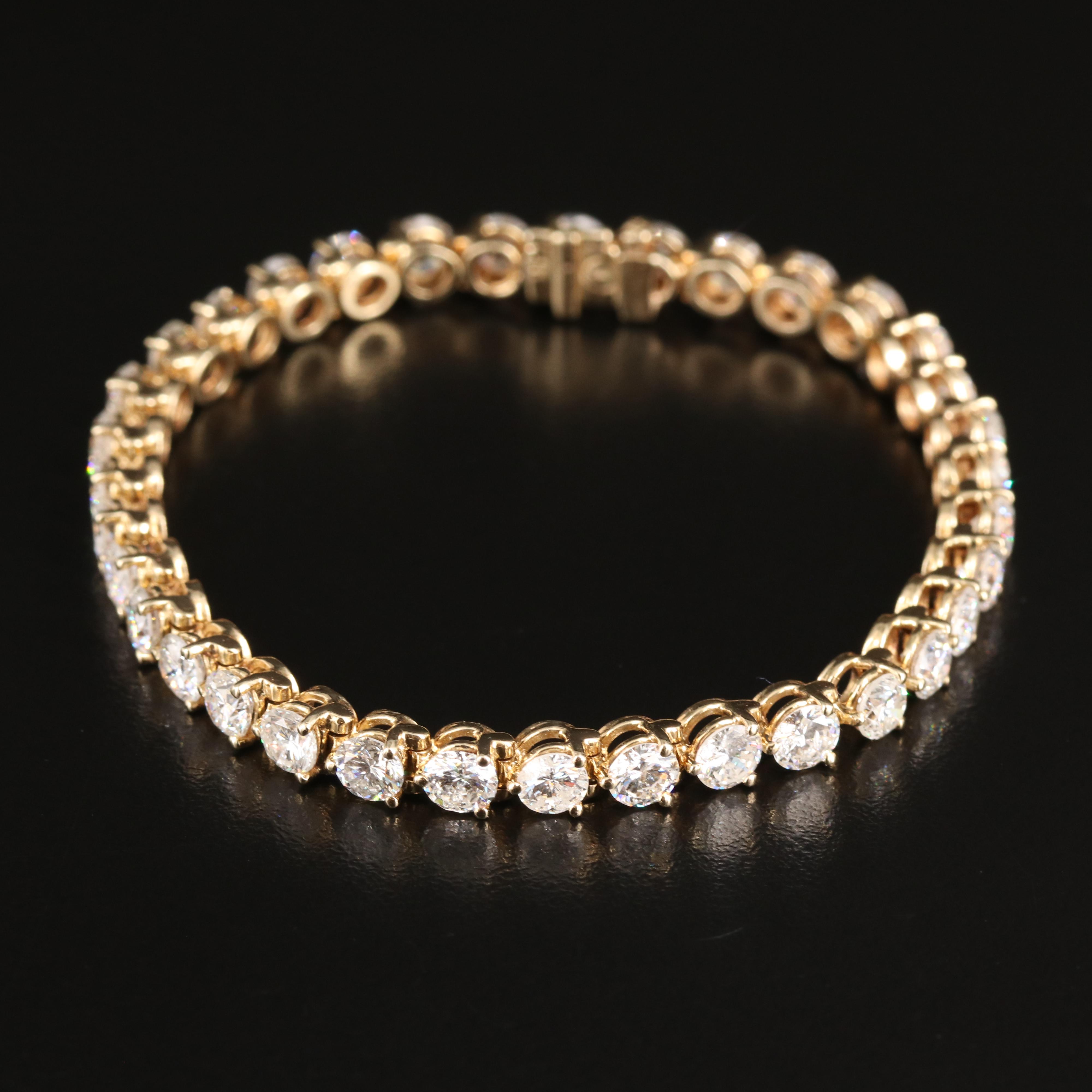 14K 11.02 CTW Diamond Line Bracelet