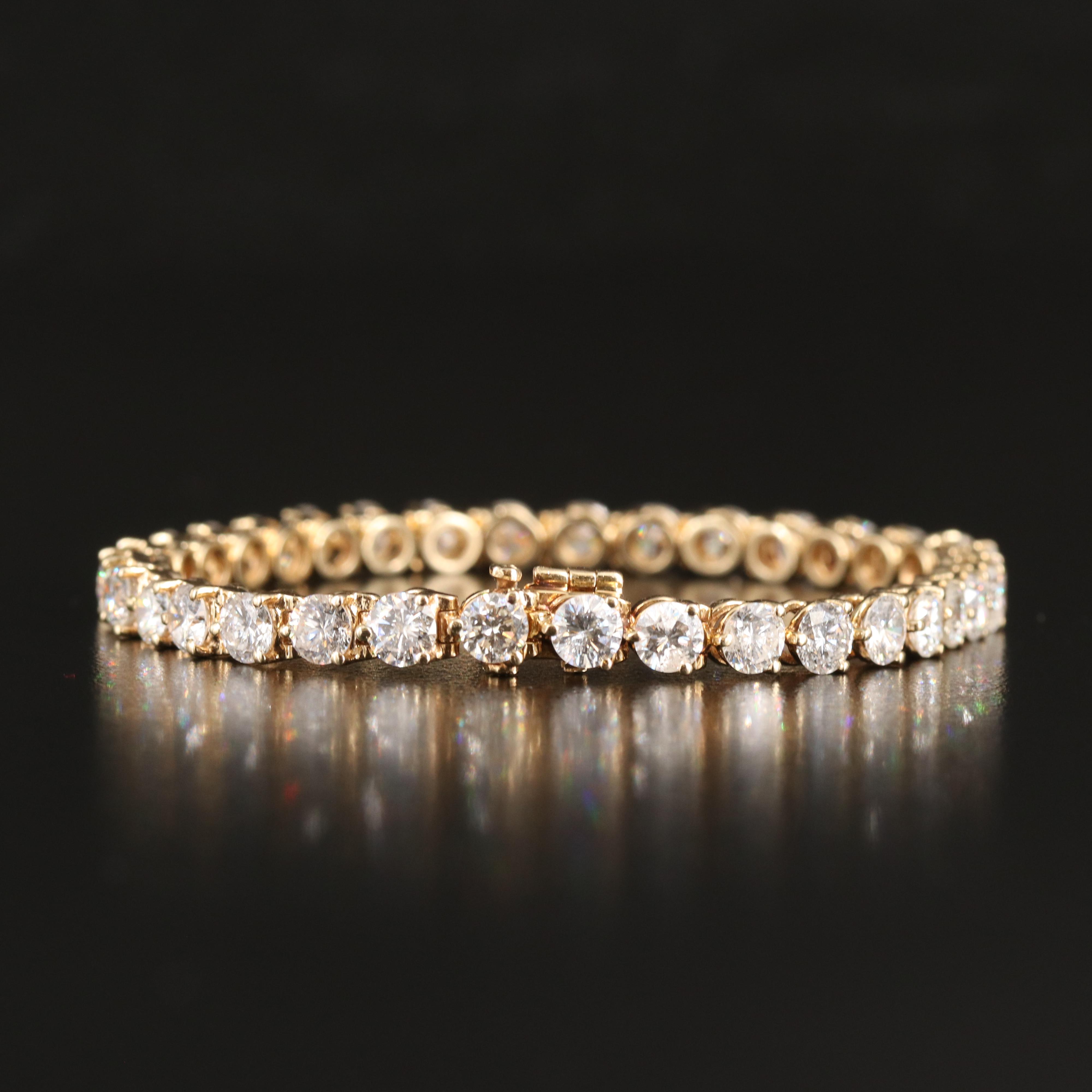 14K 11.02 CTW Diamond Line Bracelet