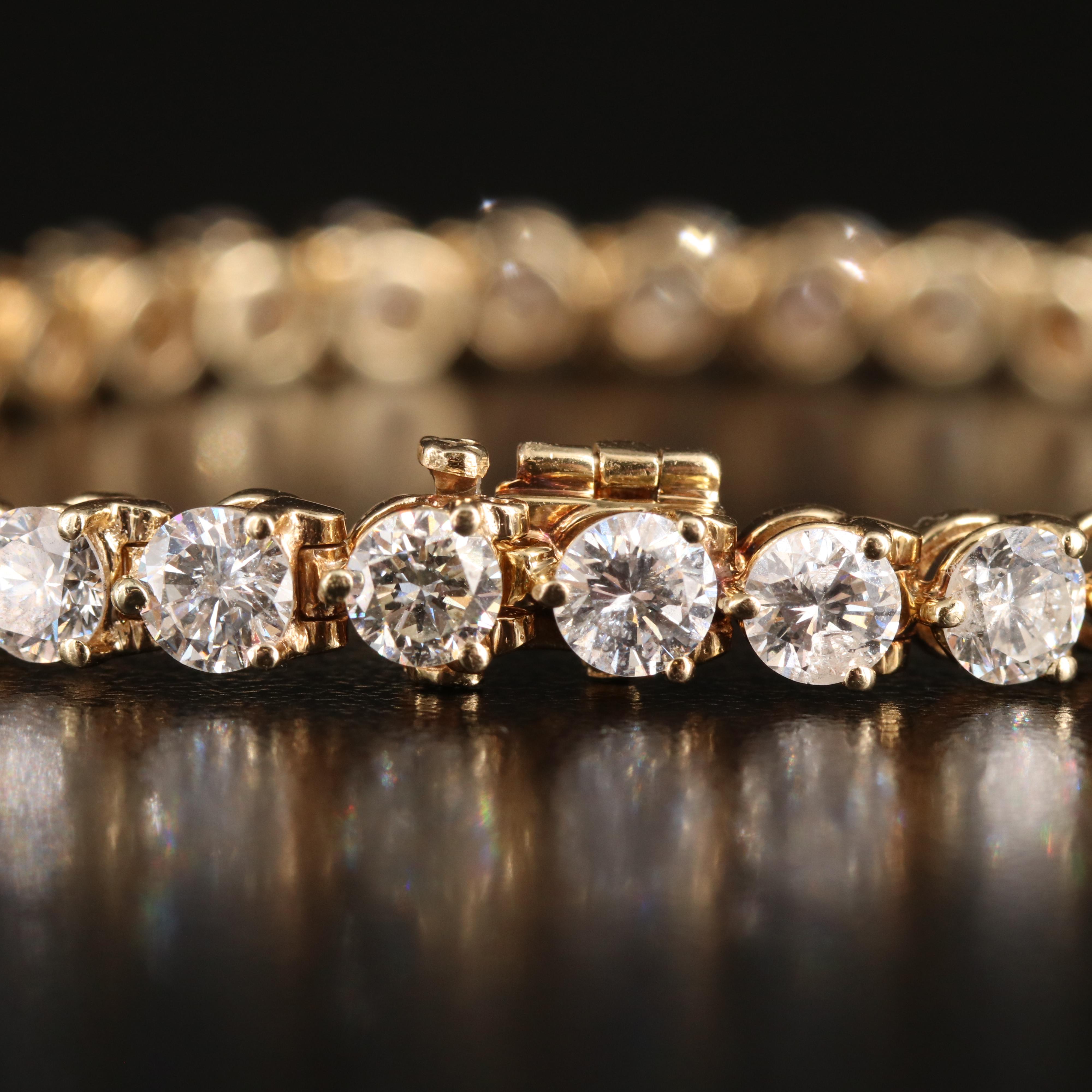 14K 11.02 CTW Diamond Line Bracelet